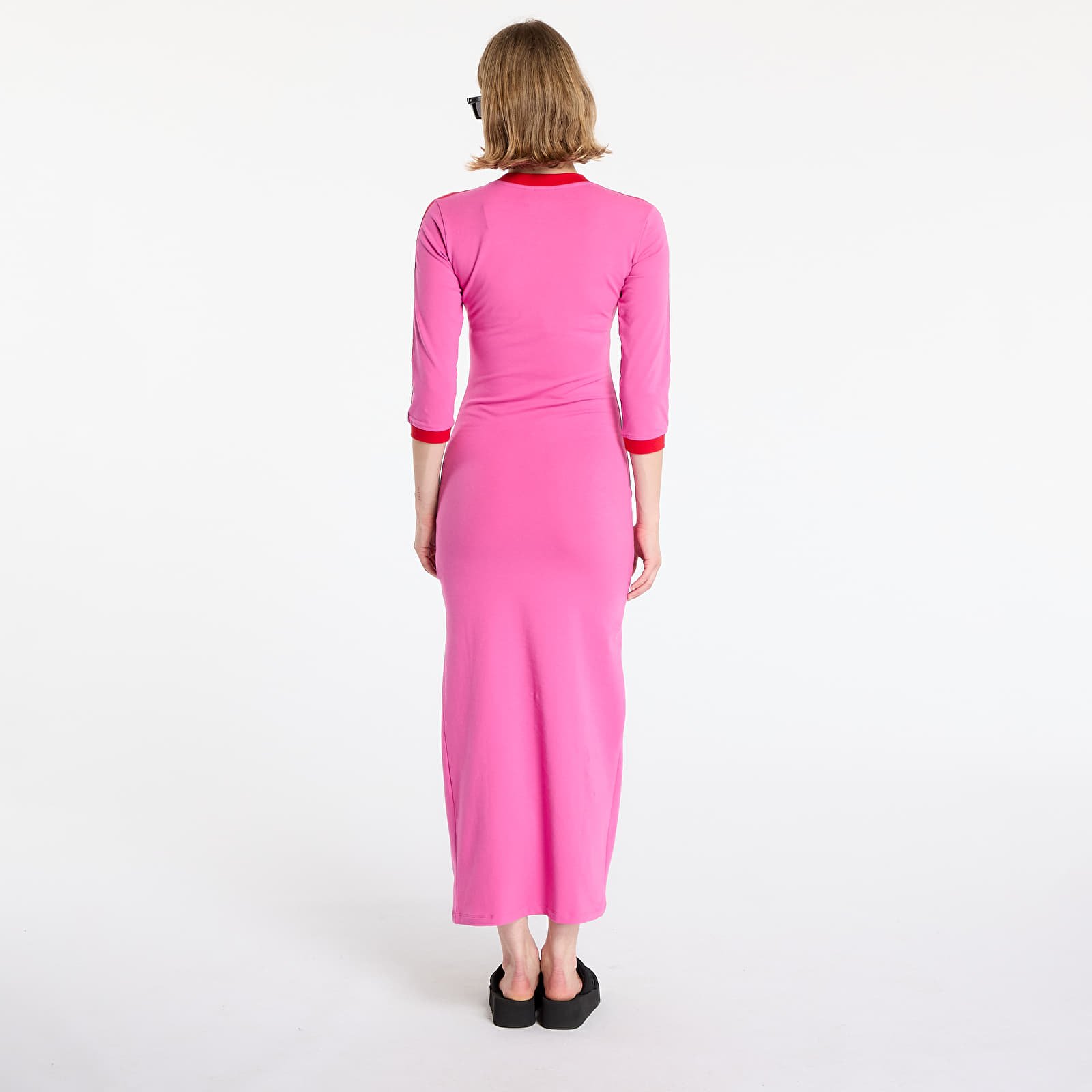 Dresses adidas Adicolor Classics 3-Stripes Maxi Dress Semi Lucid Fuchsia