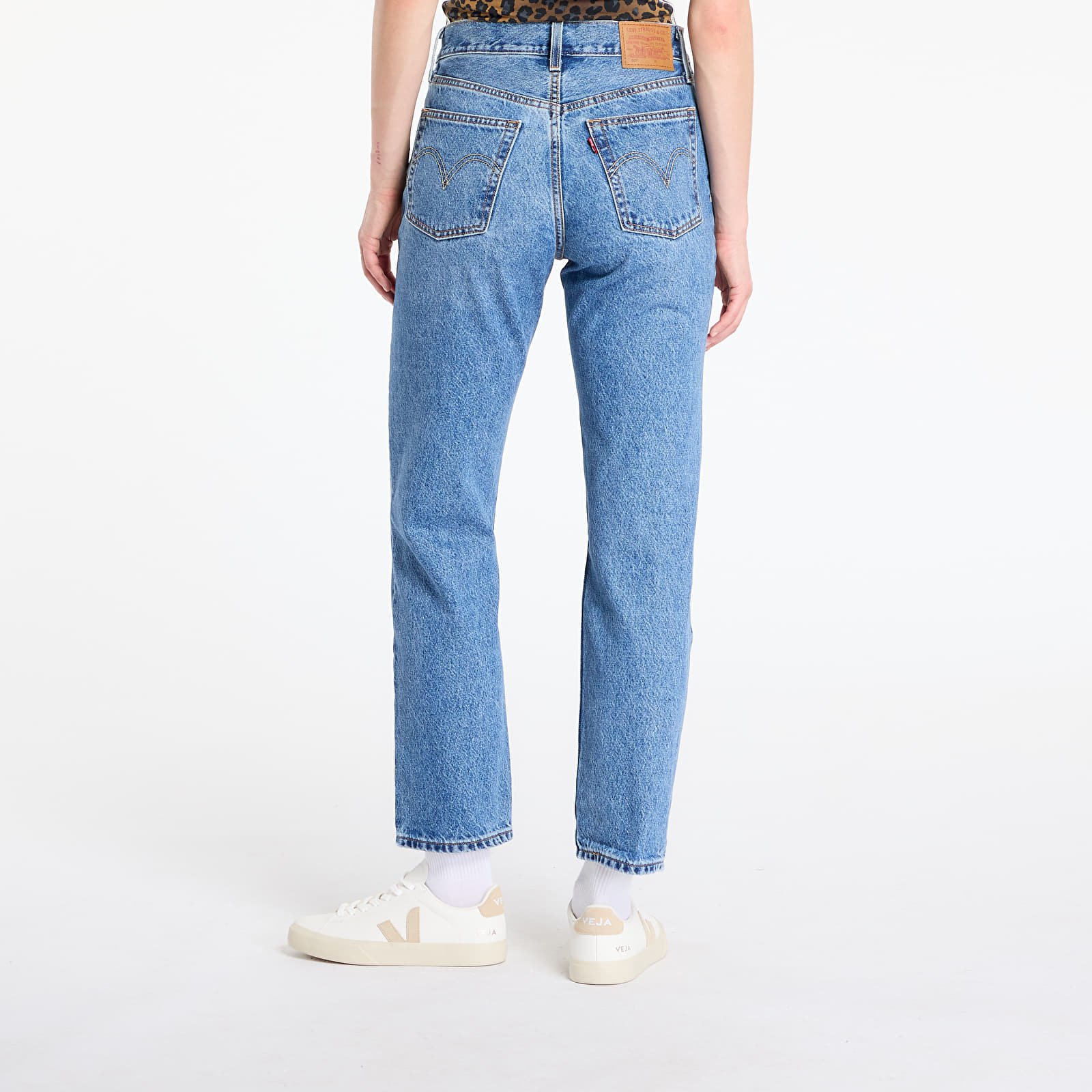 Sieviešu bikses Levi's® 501® Crop Jeans Medium Indigo Worn In - Blue