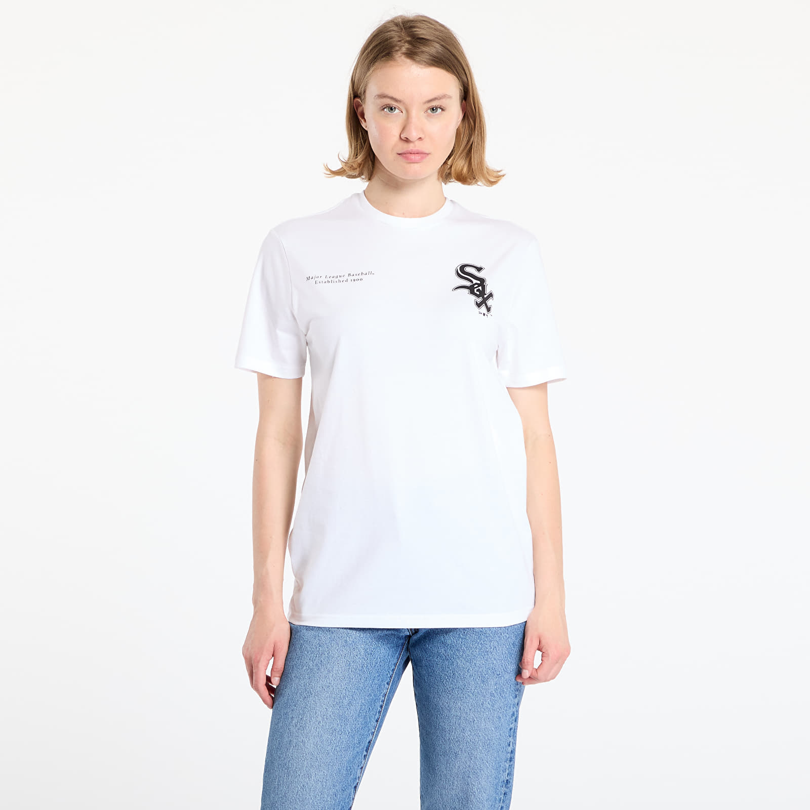 Camisetas New Era Chicago White Sox Arch Graphic Regular Tee UNISEX White