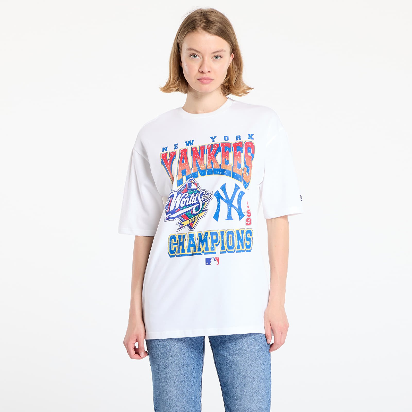Camisetas hombre New Era New York Yankees World Series Oversized Tee UNISEX White