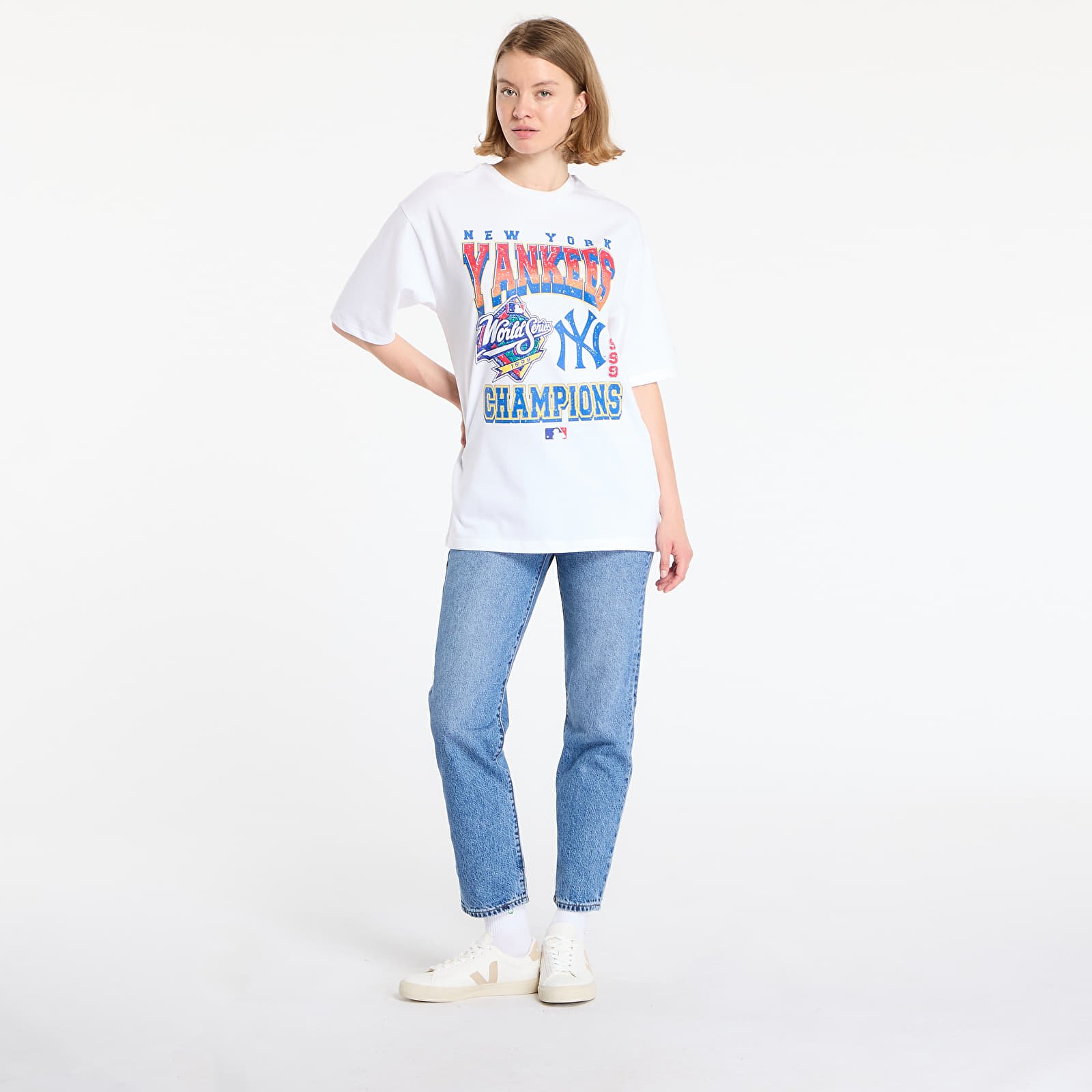 Camisetas hombre New Era New York Yankees World Series Oversized Tee UNISEX White