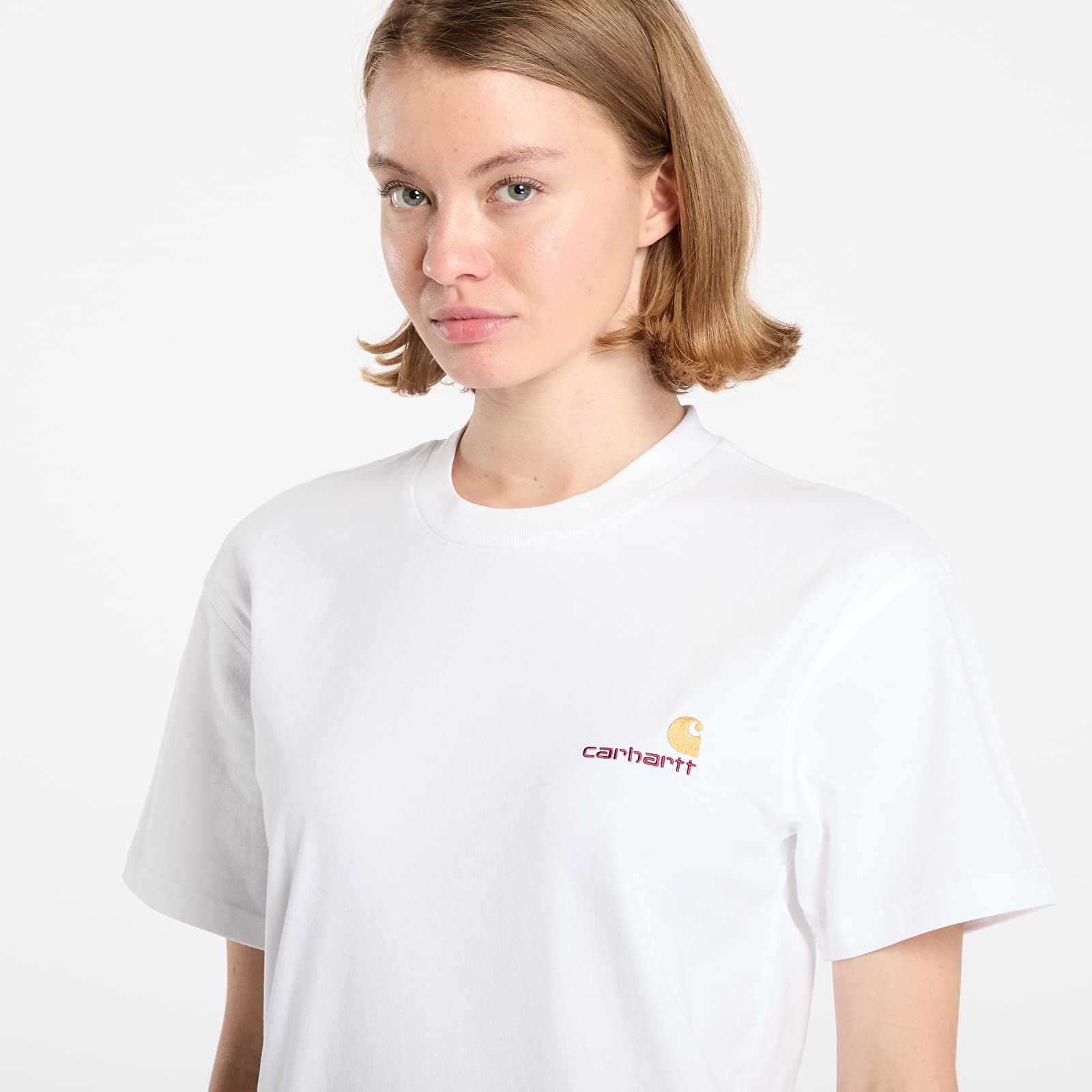 Тениски Carhartt WIP American Script Short Sleeve T-Shirt UNISEX White