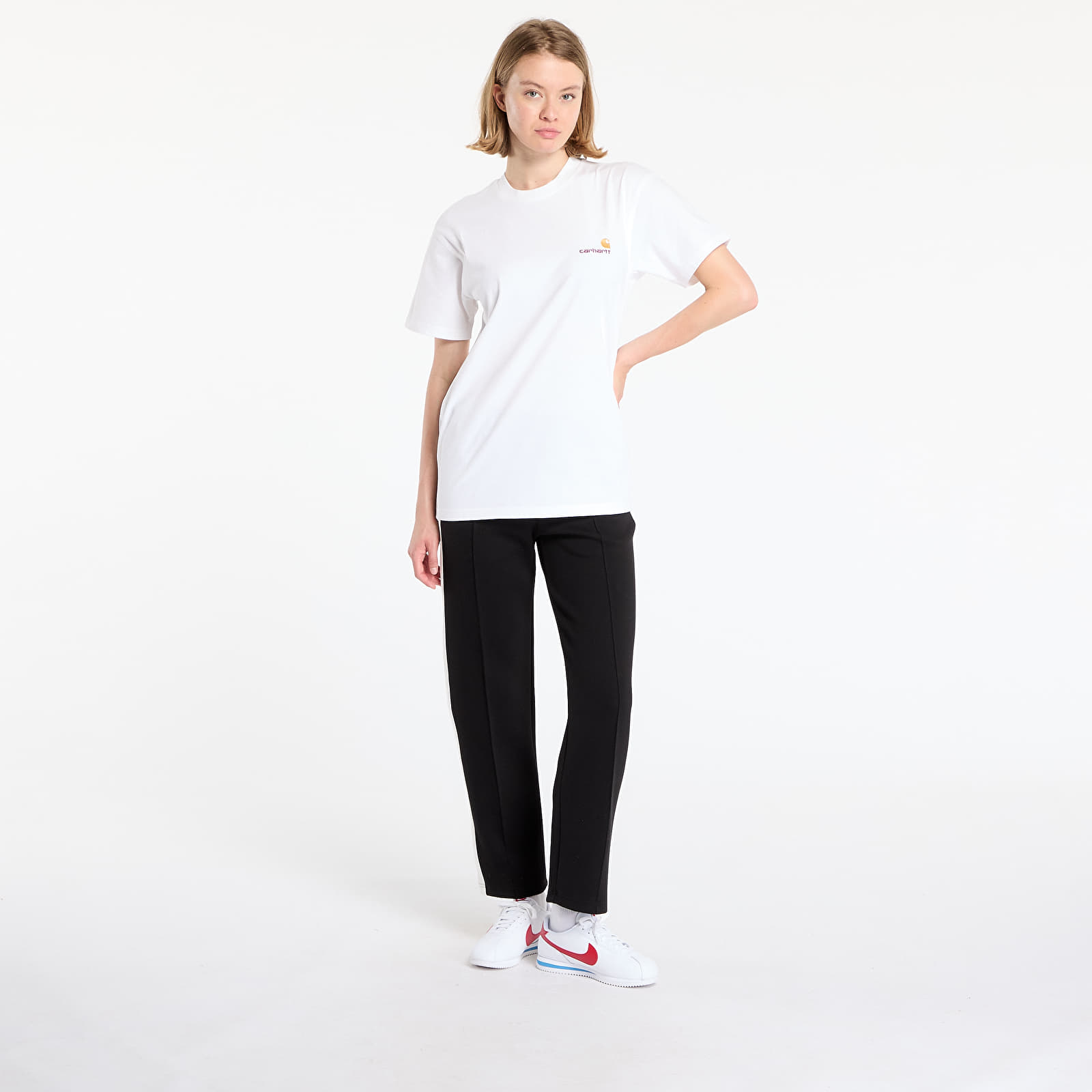 Тениски Carhartt WIP American Script Short Sleeve T-Shirt UNISEX White