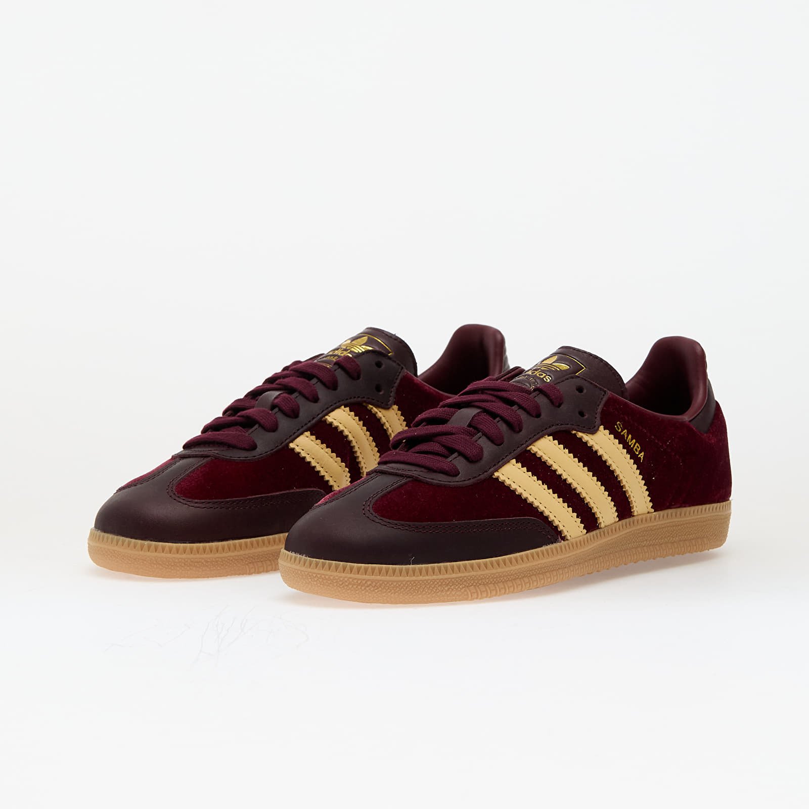 Women's sneakers and shoes adidas Samba OG Shadow Red/ Maroon/ Gum 3