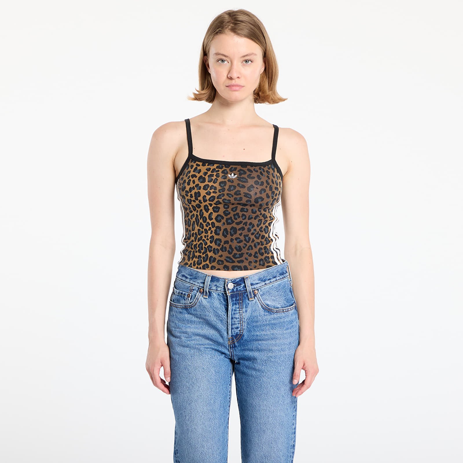 Toppe adidas Leopard Tank Top Multicolor/ White