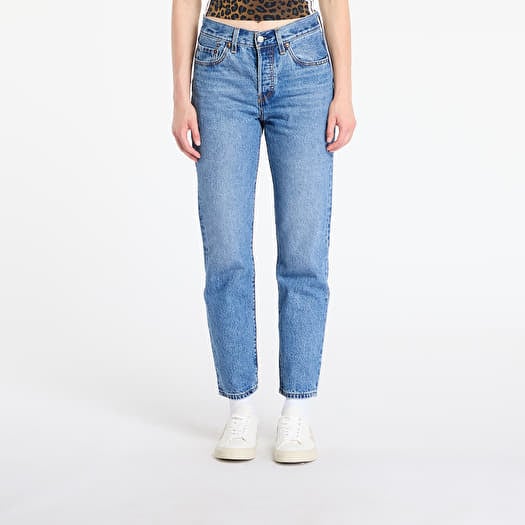 Levi's® 501® Crop Jeans Medium Indigo Worn In - Blue