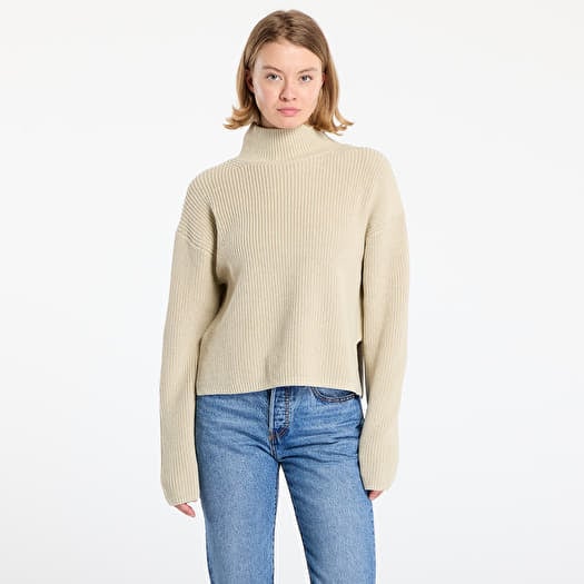 Pull Calvin Klein Jeans Chunky Loose High Neck Sweater Pelican