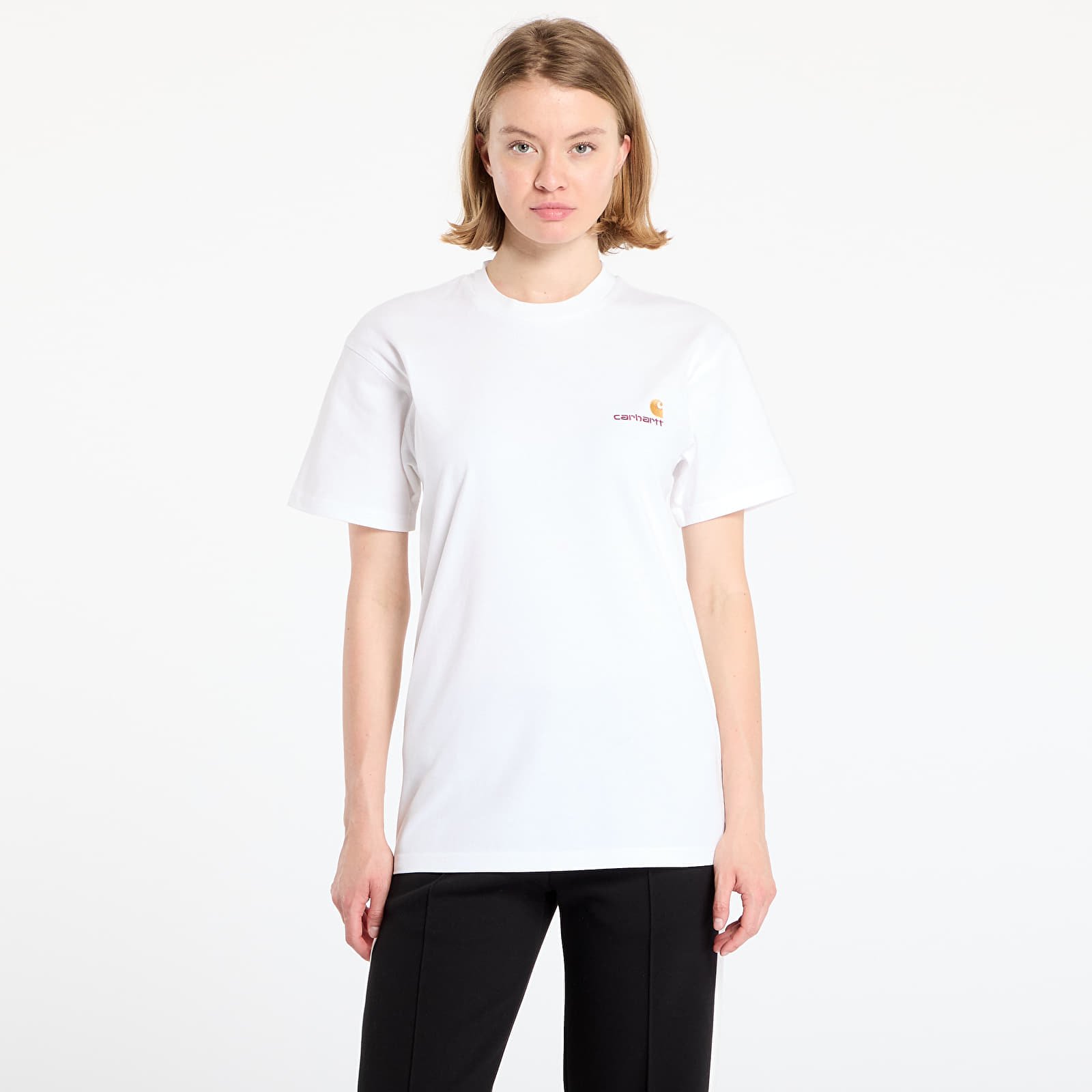 Тениски Carhartt WIP American Script Short Sleeve T-Shirt UNISEX White