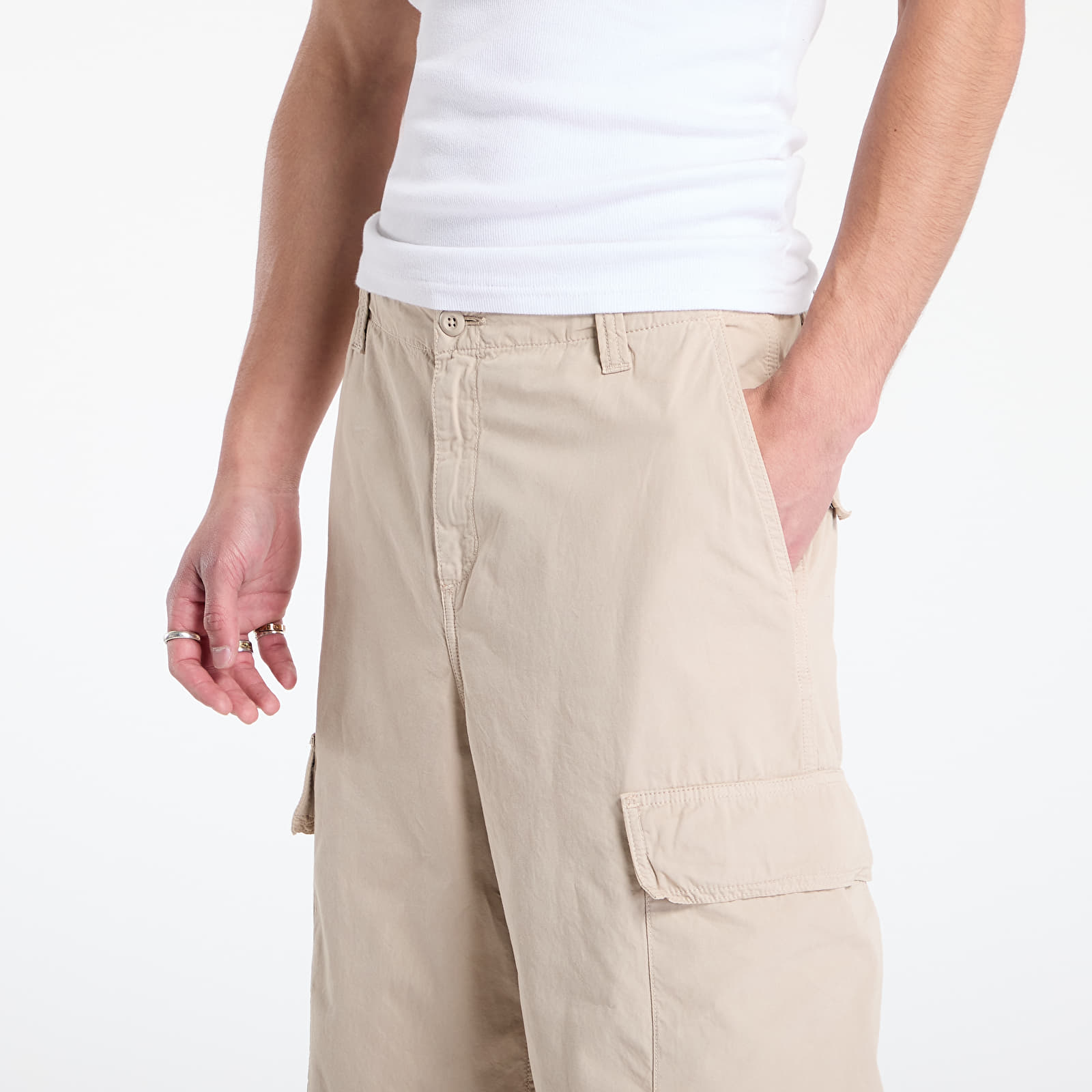 Heren broeken Carhartt WIP Kade Cargo Pant Wall Garment Dyed