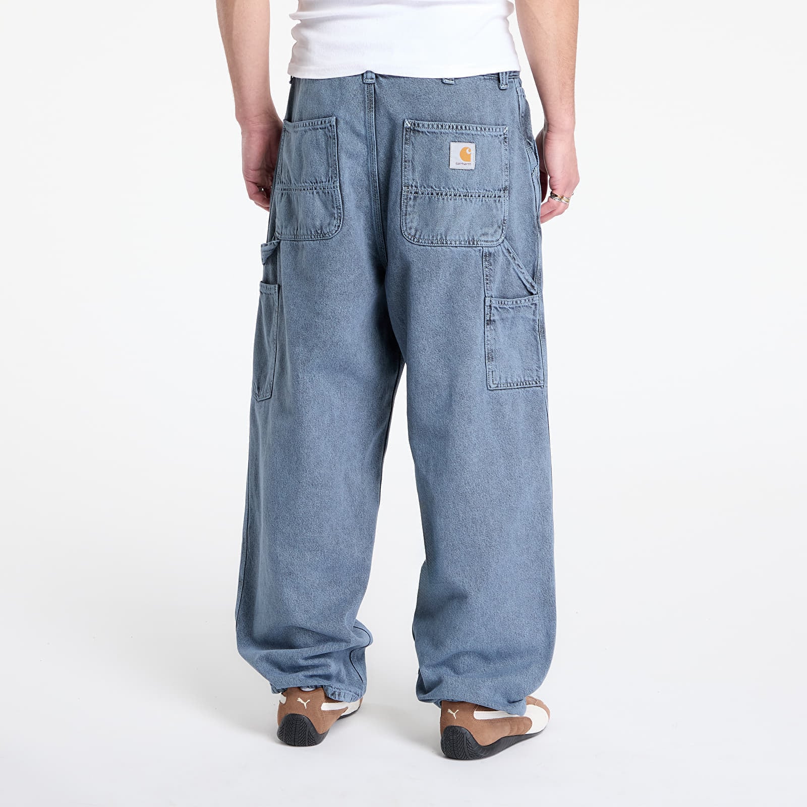 Παντελόνια Carhartt WIP OG Single Knee Pant Black/ Blue Fog Garment Dyed XS