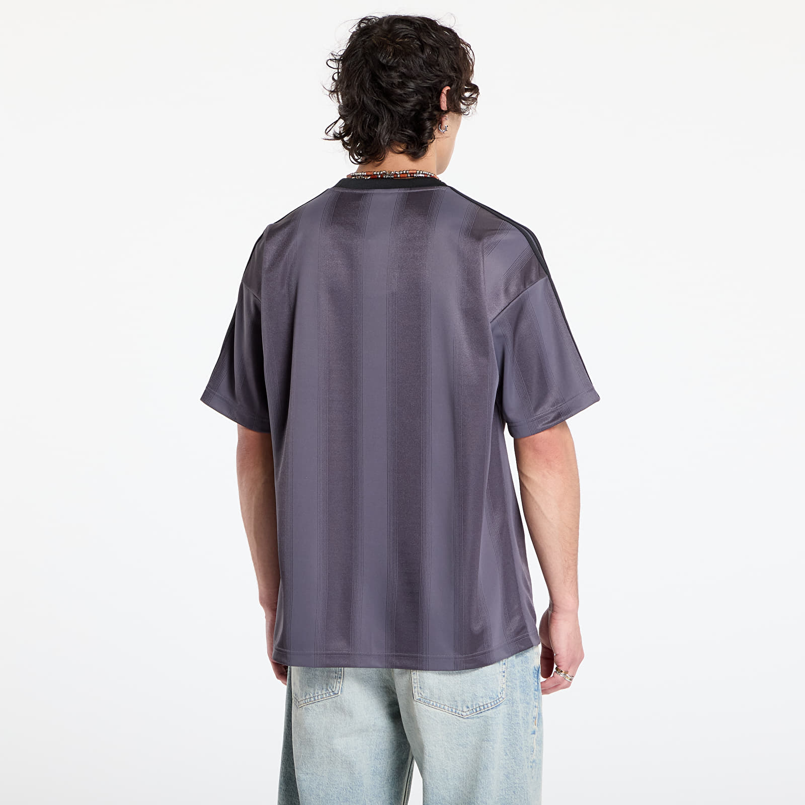 Trikots adidas Adicolor Jacquard Jersey Grey Strata/ Black