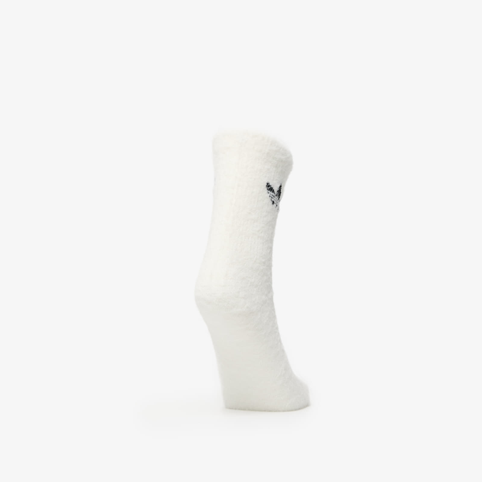 Calcetines para hombre adidas Fluffy Crew Sock 2-Pack Off White/ Black