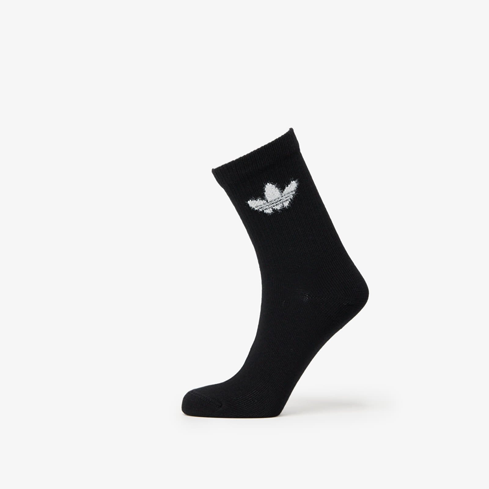 Calcetines para hombre adidas Fluffy Crew Sock 2-Pack Off White/ Black