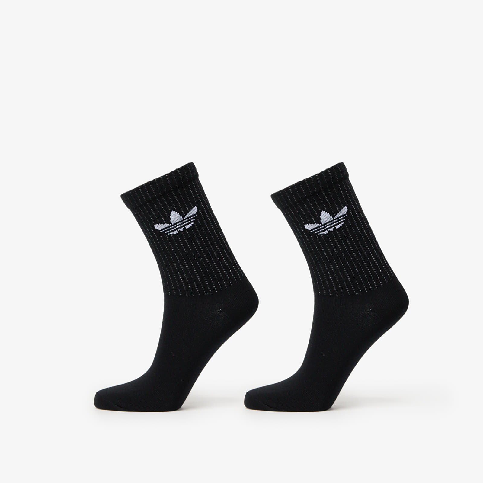 Herresokker adidas Reflective Crew Socks 2-Pack Black/ Reflective Silver/ Putty Mauve