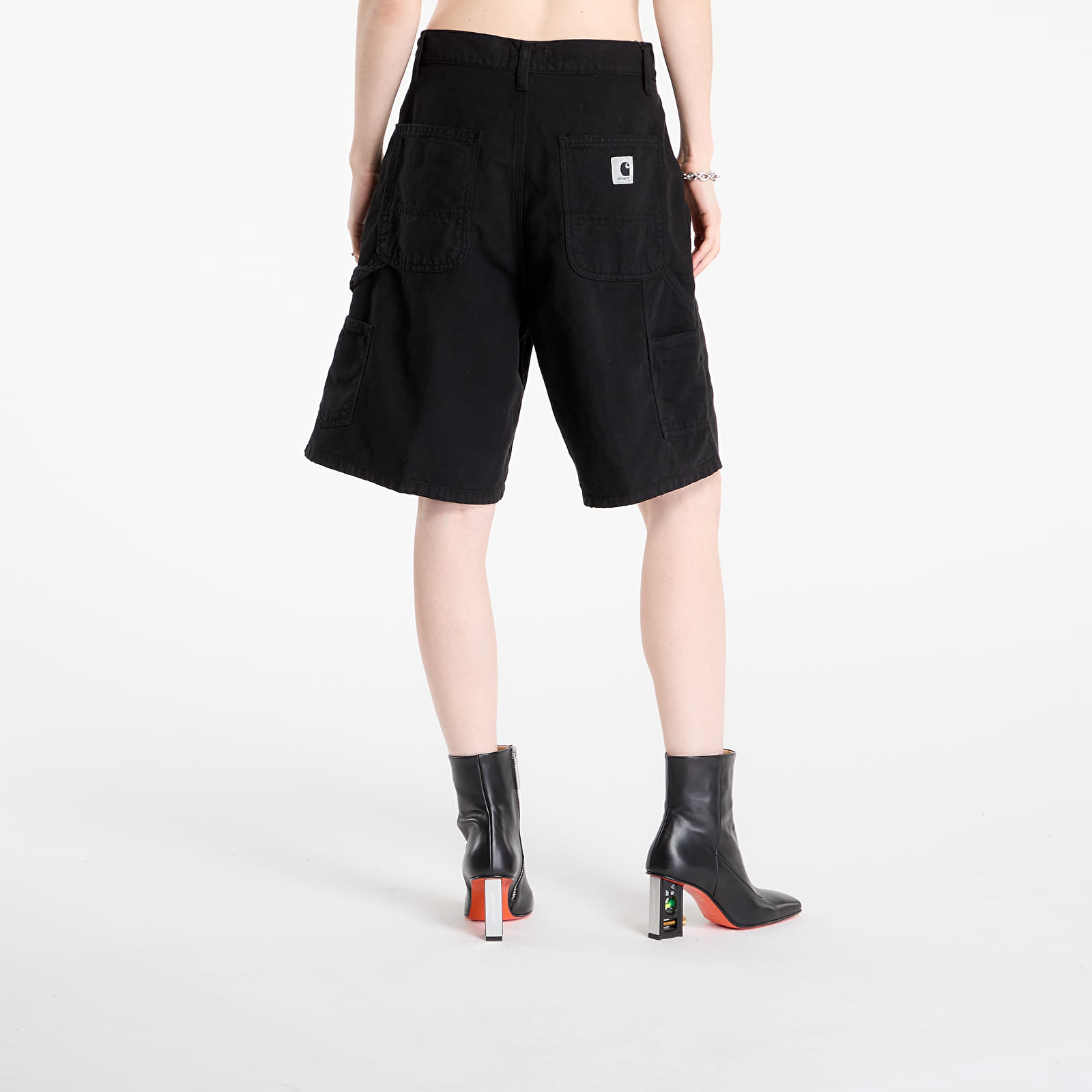 Shorts für Frauen Carhartt WIP W' Branford Double Knee Short Black Garment Dyed