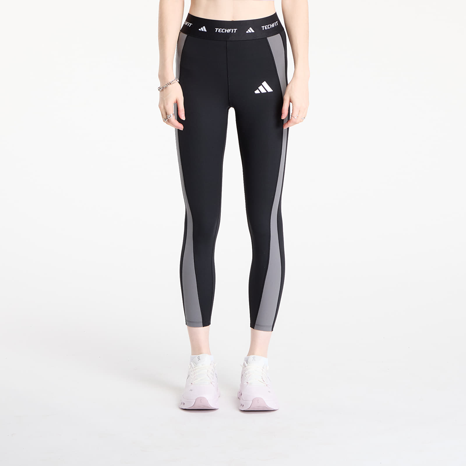Mallas para mujer adidas Techfit Colorblock 7/8 Leggings Black/ Grey Four