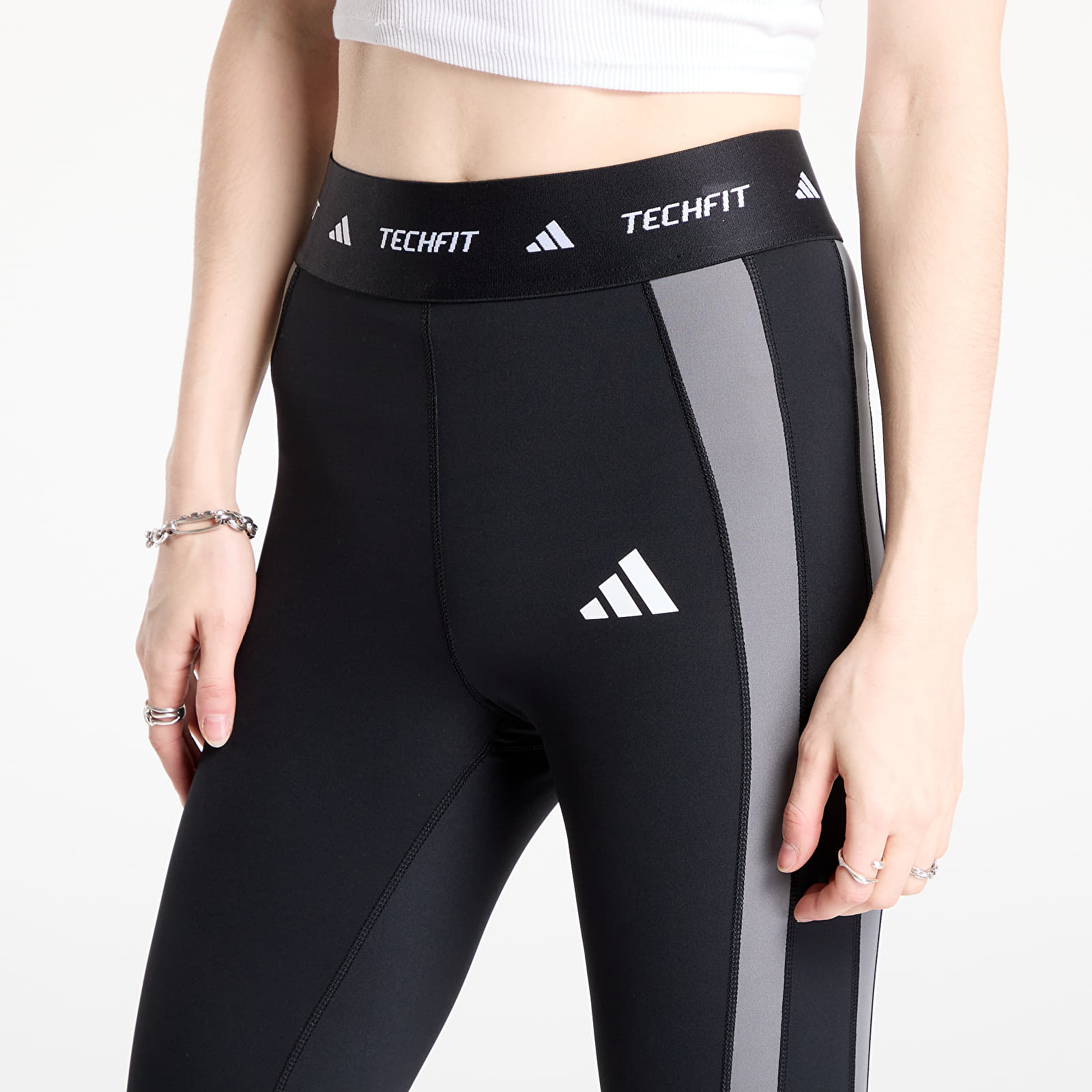 Mallas para mujer adidas Techfit Colorblock 7/8 Leggings Black/ Grey Four
