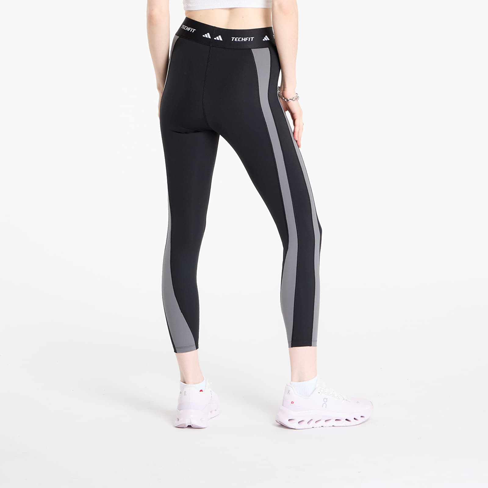 Mallas para mujer adidas Techfit Colorblock 7/8 Leggings Black/ Grey Four