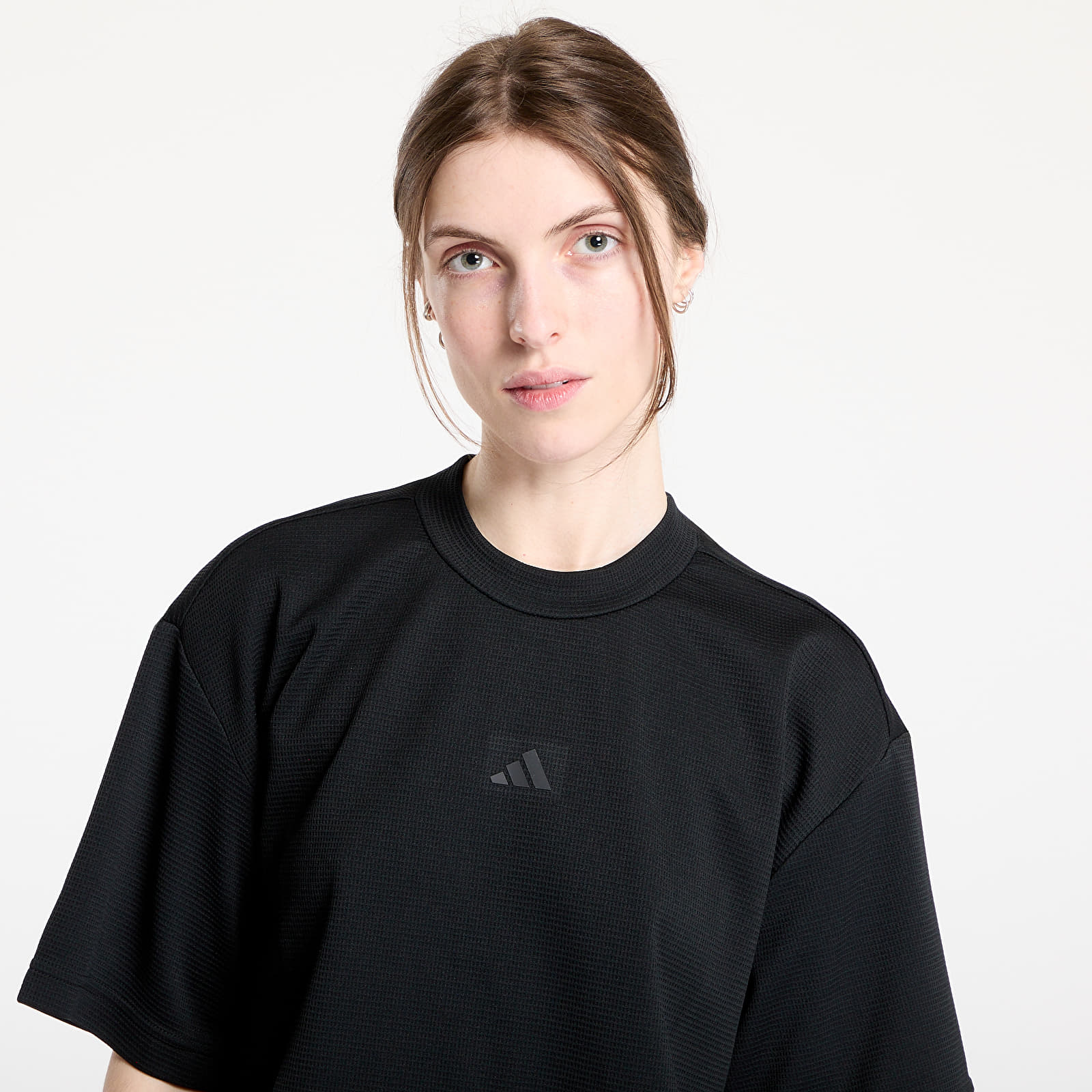 Women's T-shirts adidas Yoga Motion Waffle T-Shirt Black