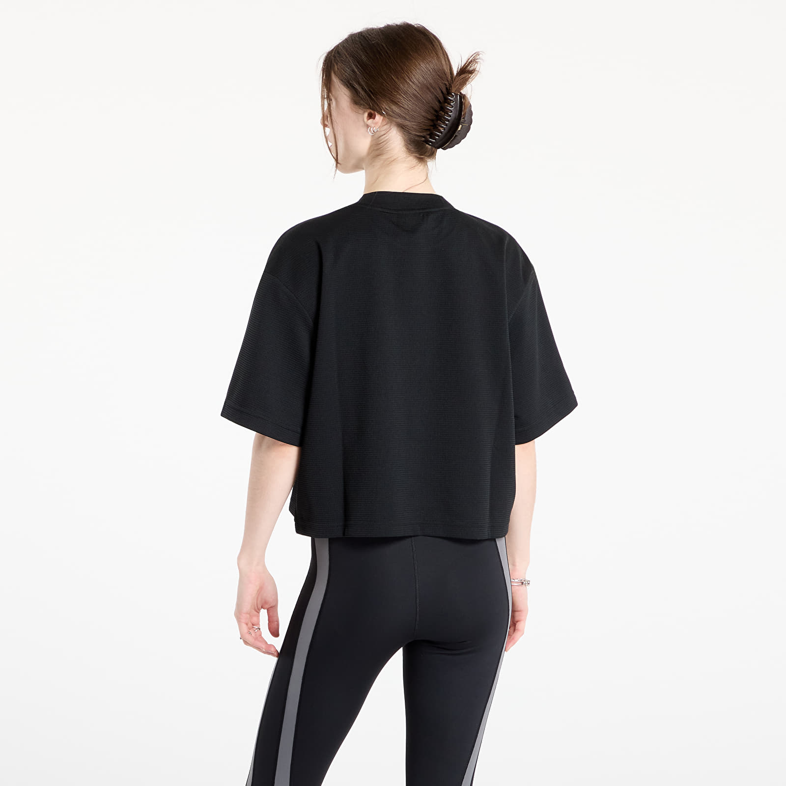 Women's T-shirts adidas Yoga Motion Waffle T-Shirt Black