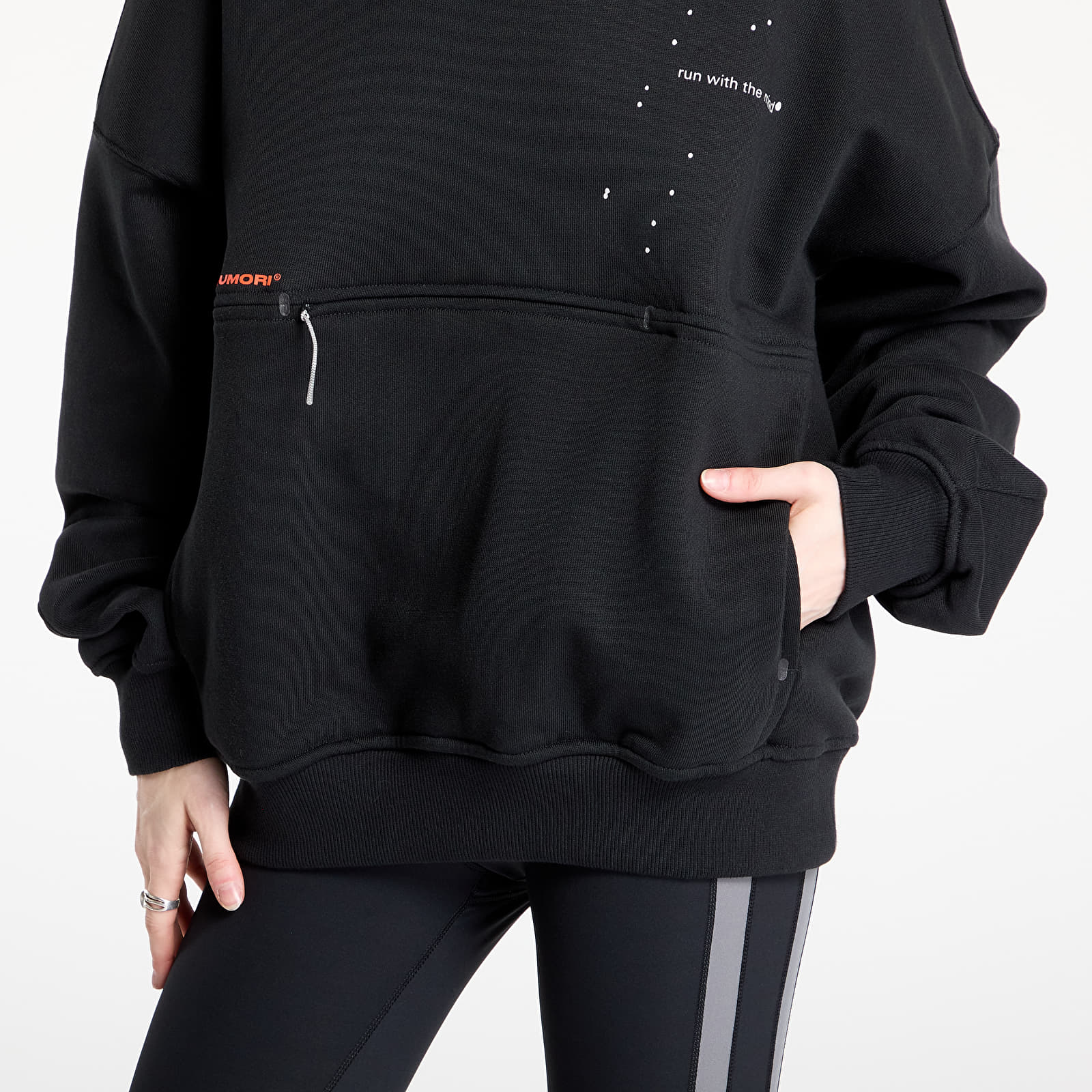 Pánské mikiny adidas Adi365 H.Koumori Running Hoodie UNISEX Black