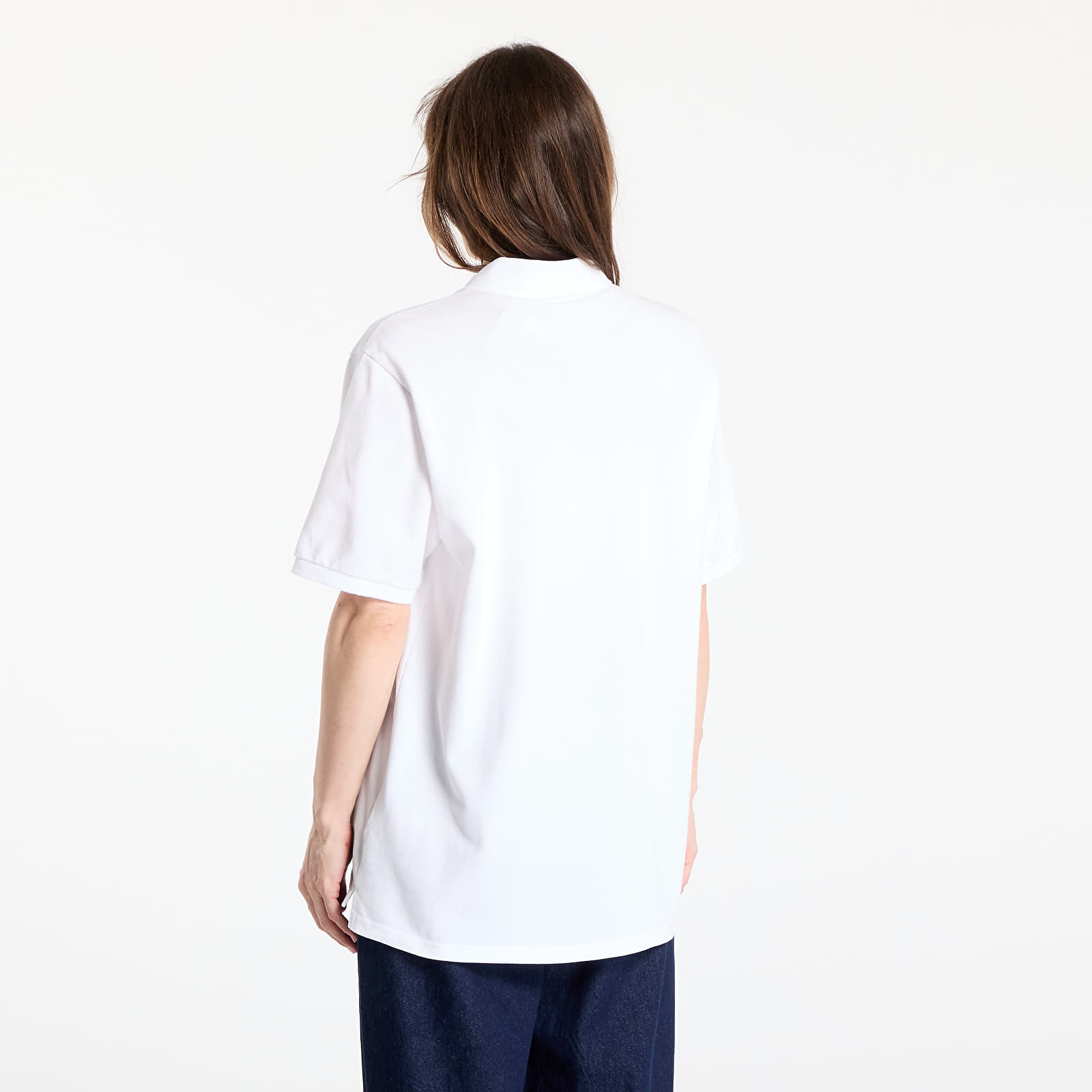 T-Shirts Carhartt WIP S/S Carhartt Script Polo UNISEX White/ Black
