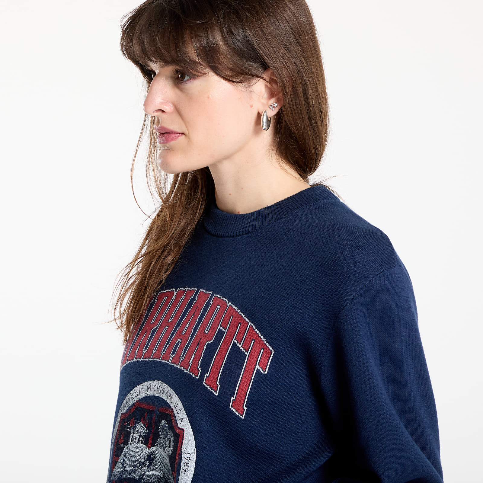 Muški džemperi Carhartt WIP Library College Sweater UNISEX Ink