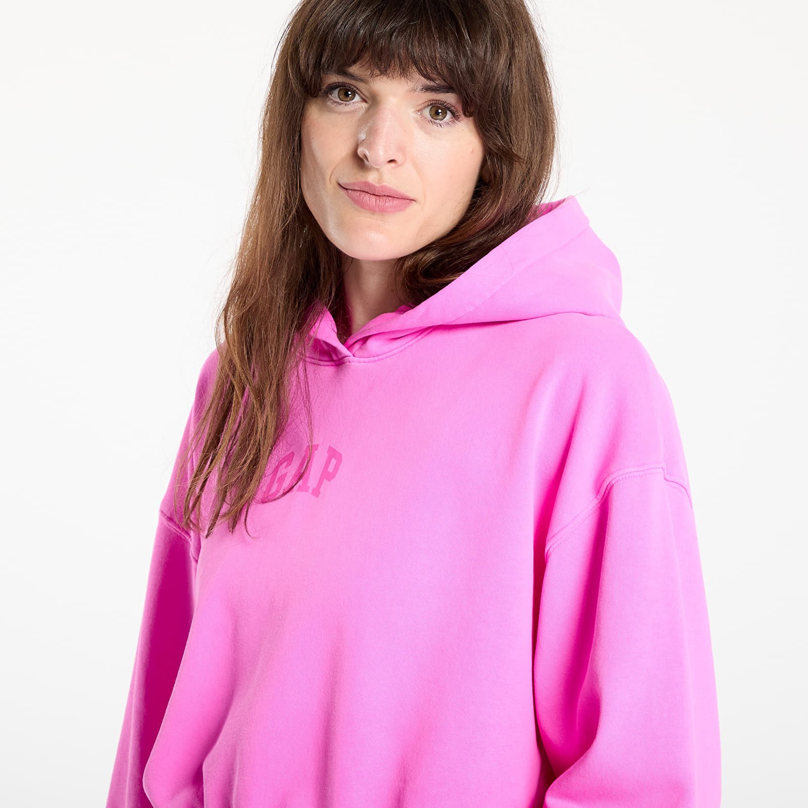 Sieviešu džemperi GAP Logo Pullover Hoodie Standout Pink