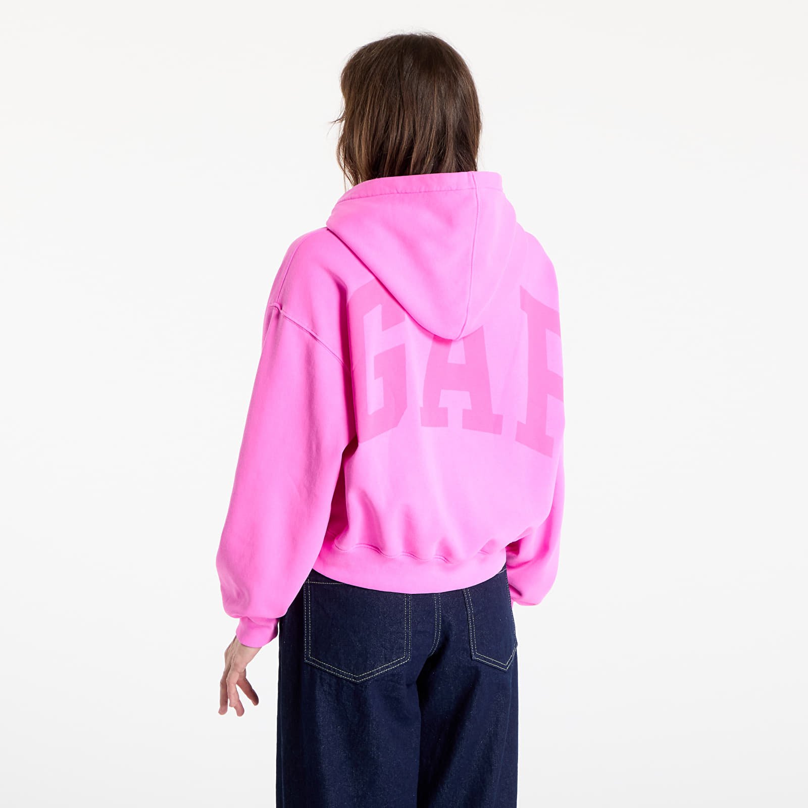 Sieviešu džemperi GAP Logo Pullover Hoodie Standout Pink