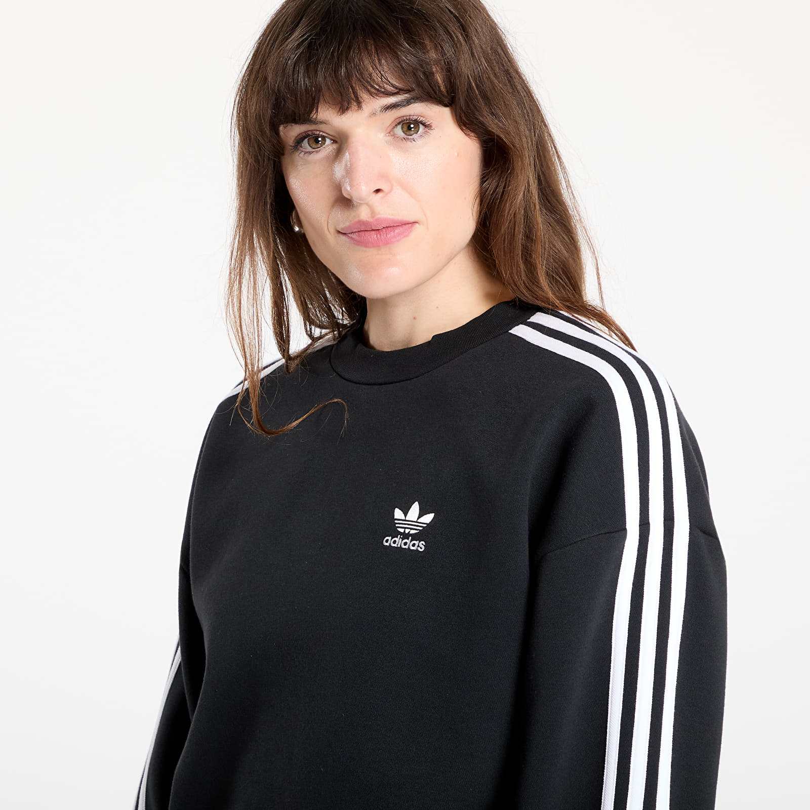 Sweatshirts für Frauen adidas Adicolor Oversized Crew Sweatshirt Black