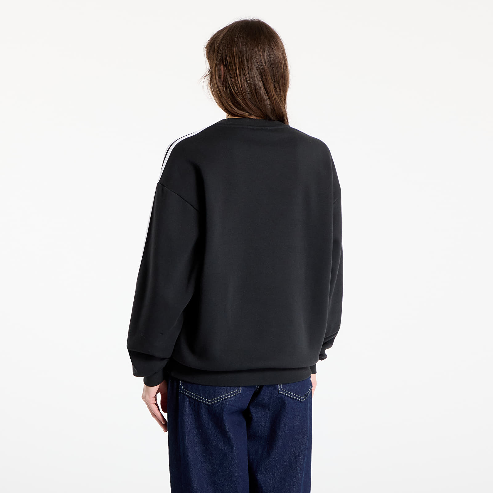 Sweatshirts für Frauen adidas Adicolor Oversized Crew Sweatshirt Black