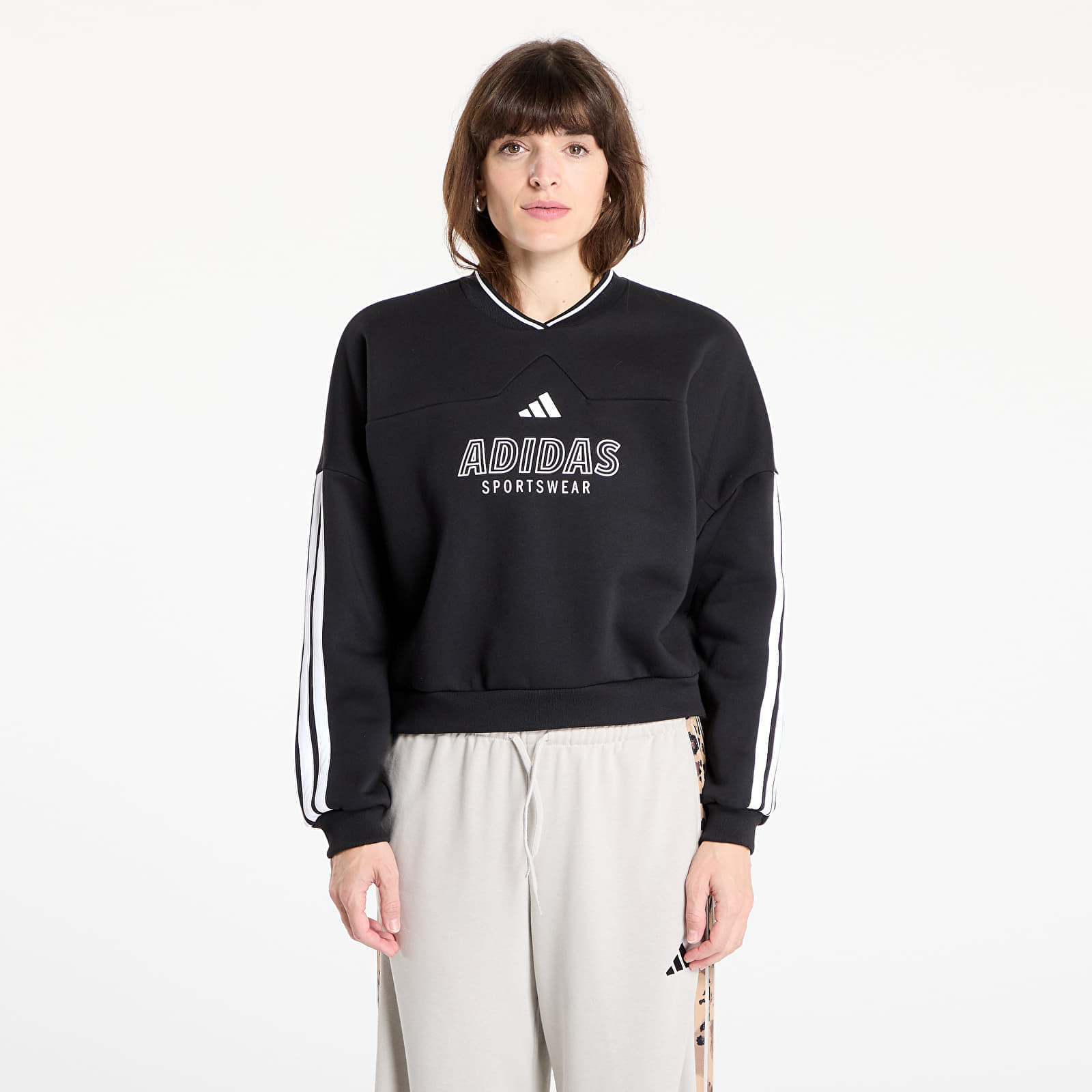 Sweatshirt adidas W Tiro Cut 3 Stripes Fleece Sweatshirt / XS - adidas Performance - Modalova