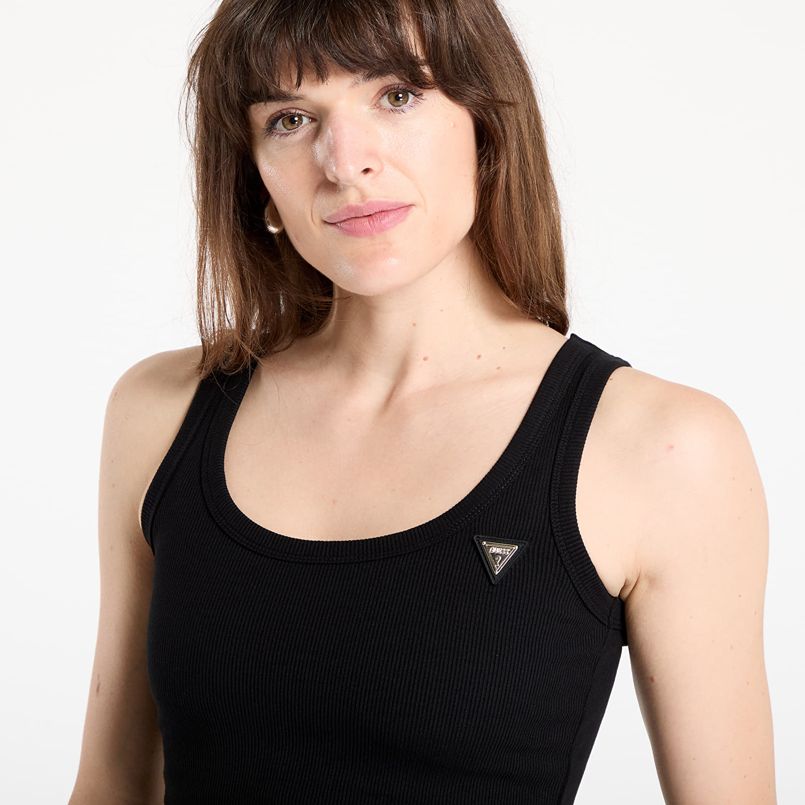 Dámské topy Guess Colette Rib Tank Black