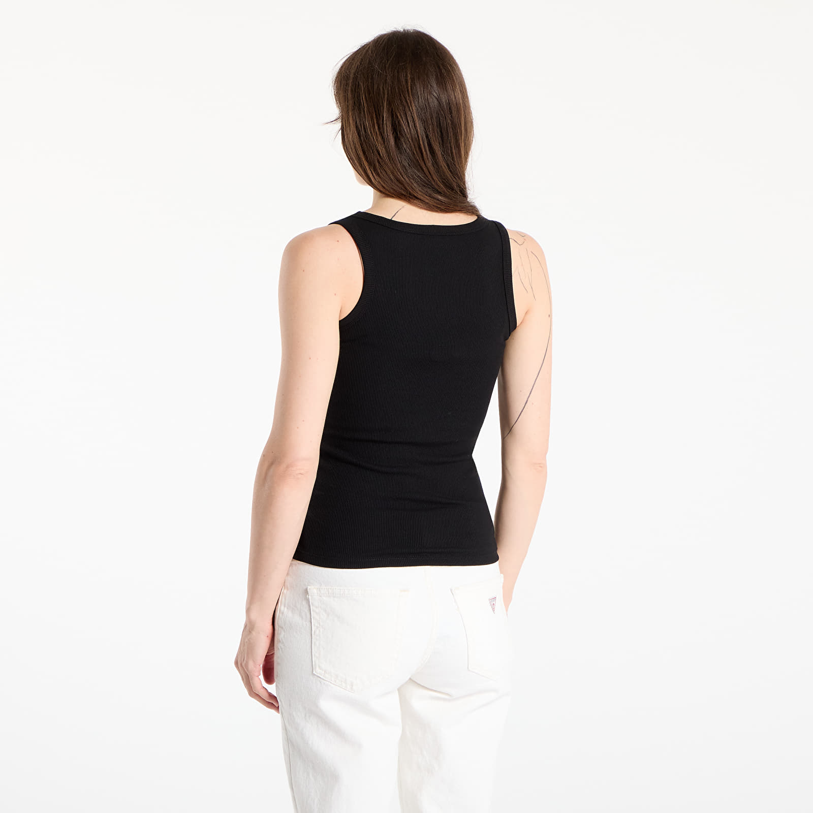 Dámské topy Guess Colette Rib Tank Black