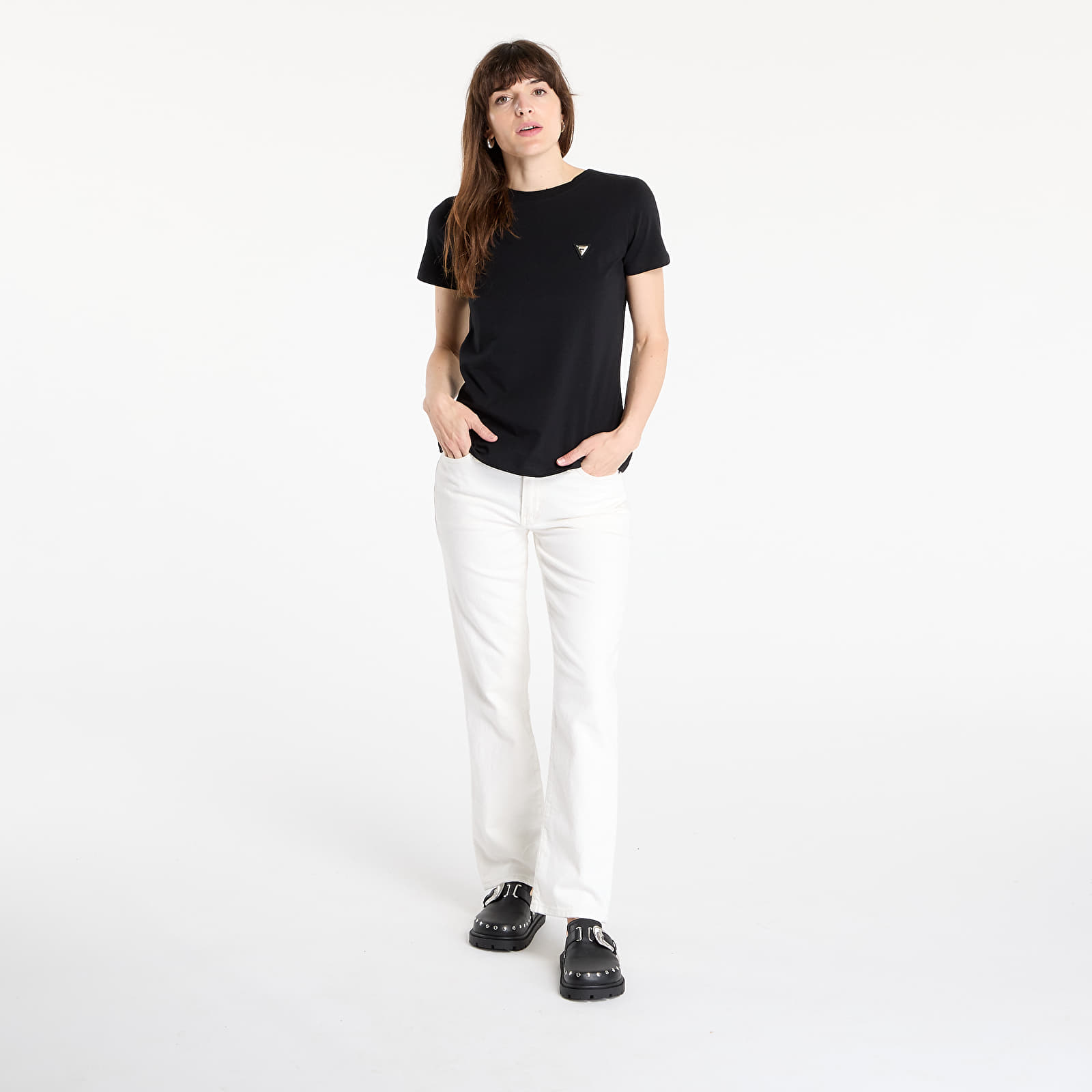 Trička Guess Colette T-Shirt Black