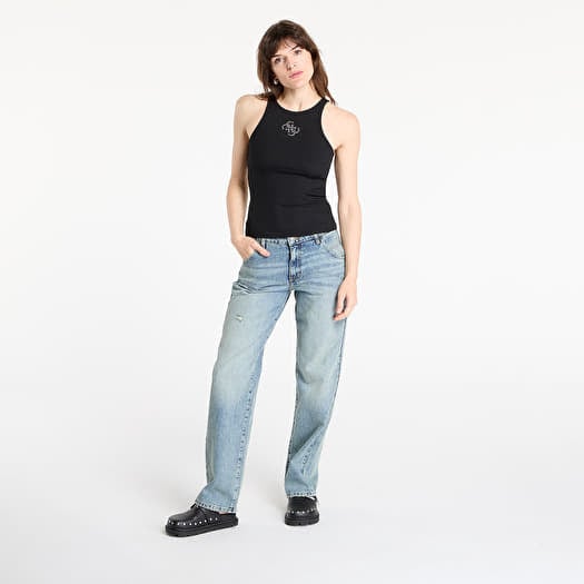 Tops Guess New Sl Round Nk Guendalina Top Black | Queens