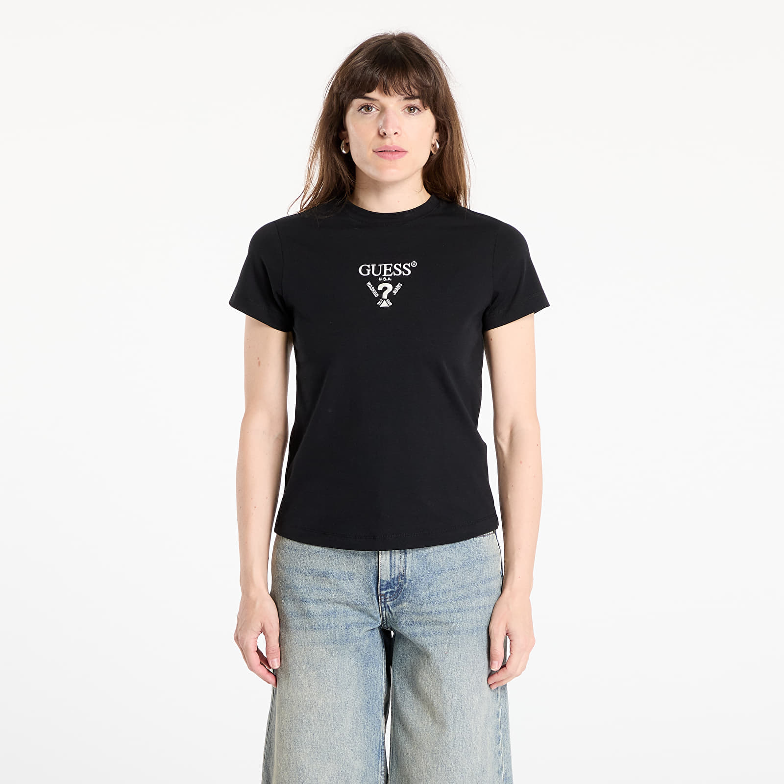 Trička Guess Colette Ss Tee Black