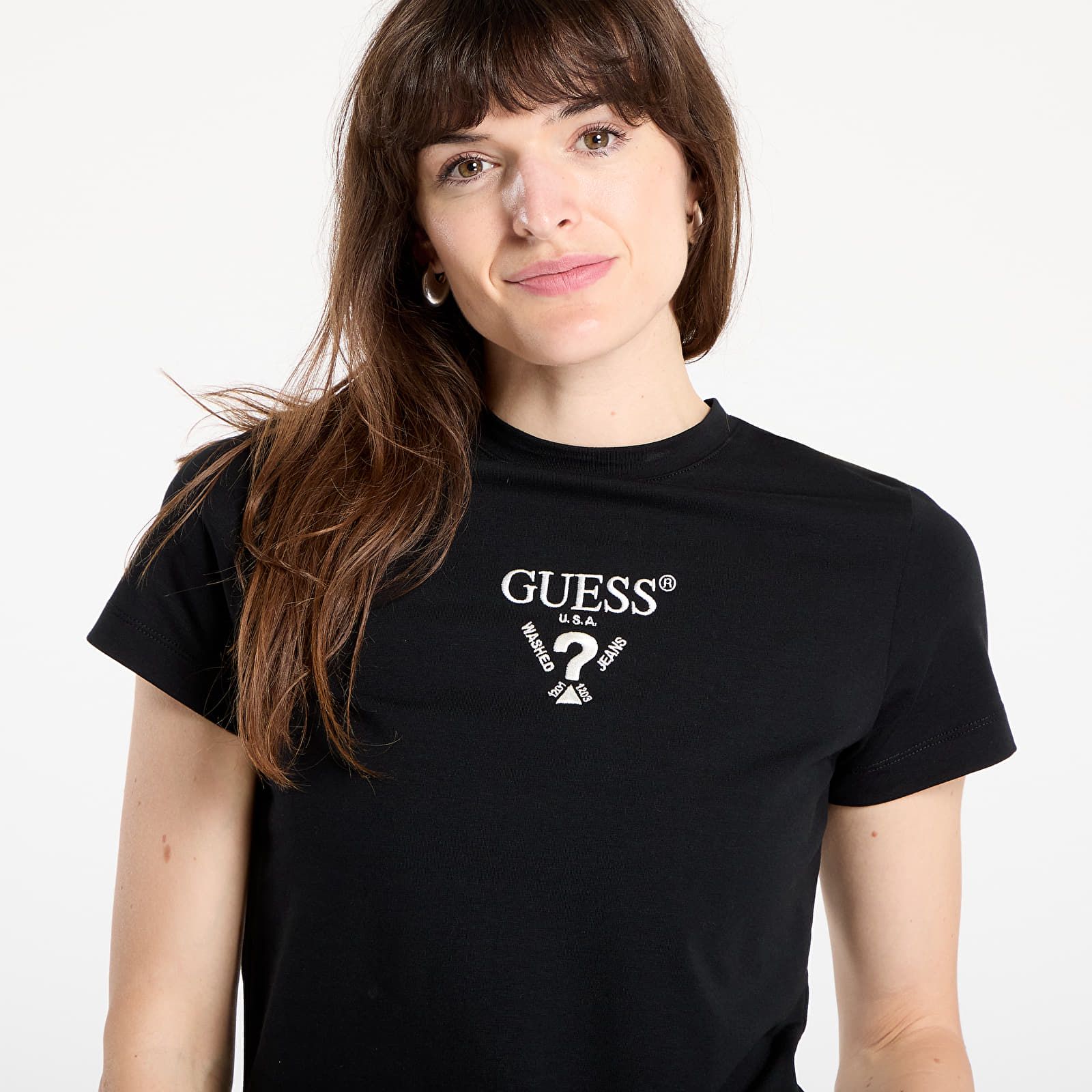 Trička Guess Colette Ss Tee Black