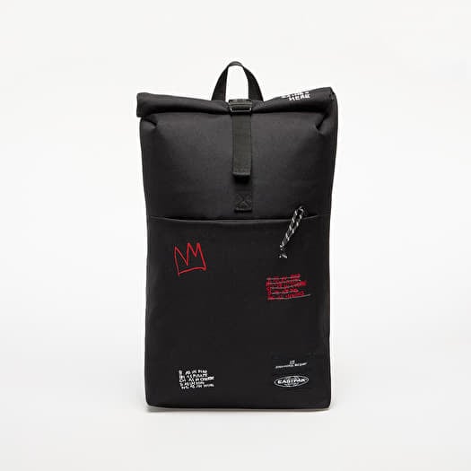 Backpack Eastpak Up Roll Basquiat Quotes Backpack Black