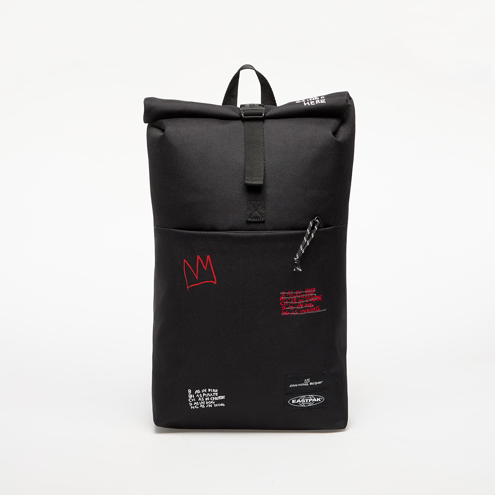 Men's backpacks Eastpak Up Roll Basquiat Quotes Backpack Black
