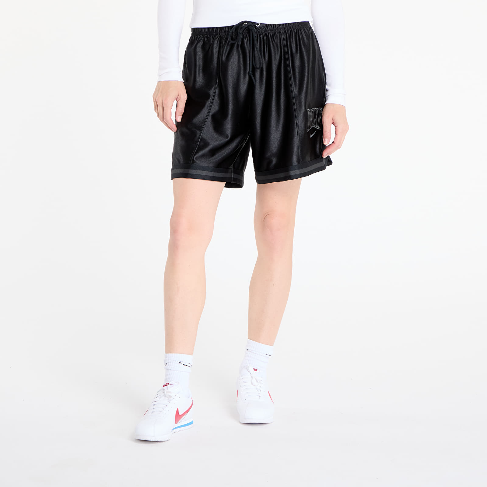Pantalones cortos de mujer Nike Sportswear Women's Loose Mid-Rise Graphic Shorts Black/ Anthracite/ Anthracite