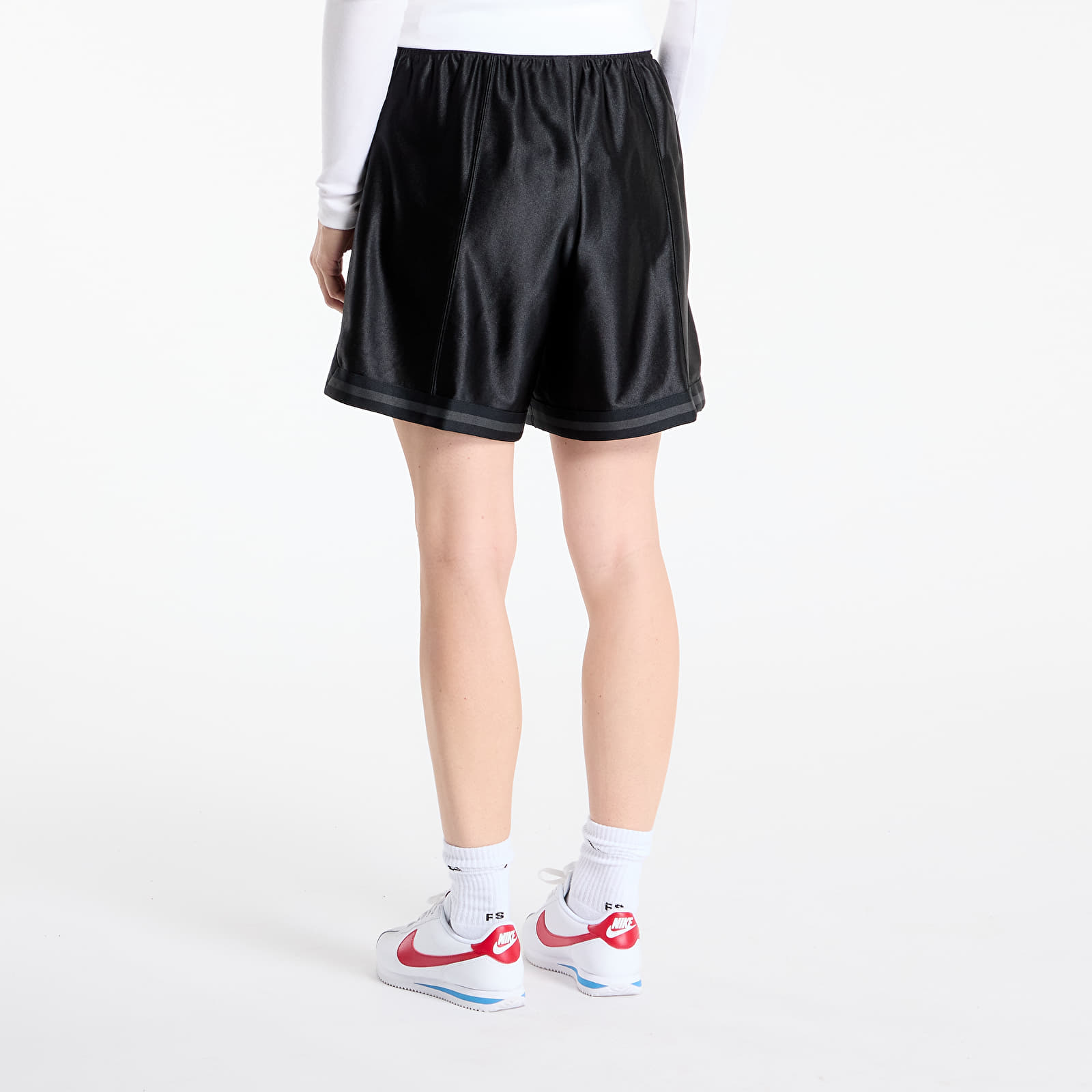 Pantalones cortos de mujer Nike Sportswear Women's Loose Mid-Rise Graphic Shorts Black/ Anthracite/ Anthracite
