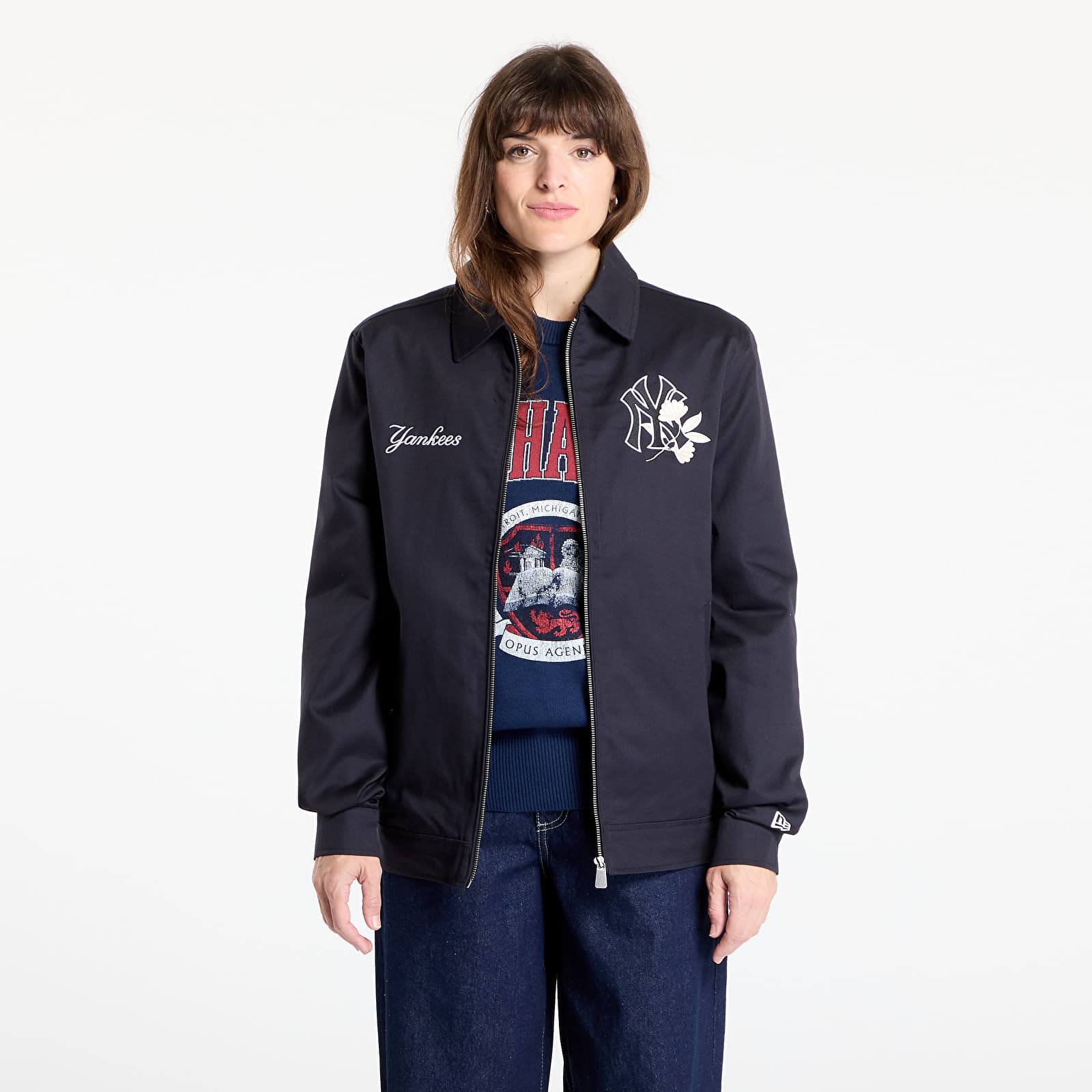 Jackets New Era New York Yankees MLB Collared Jacket UNISEX Navy