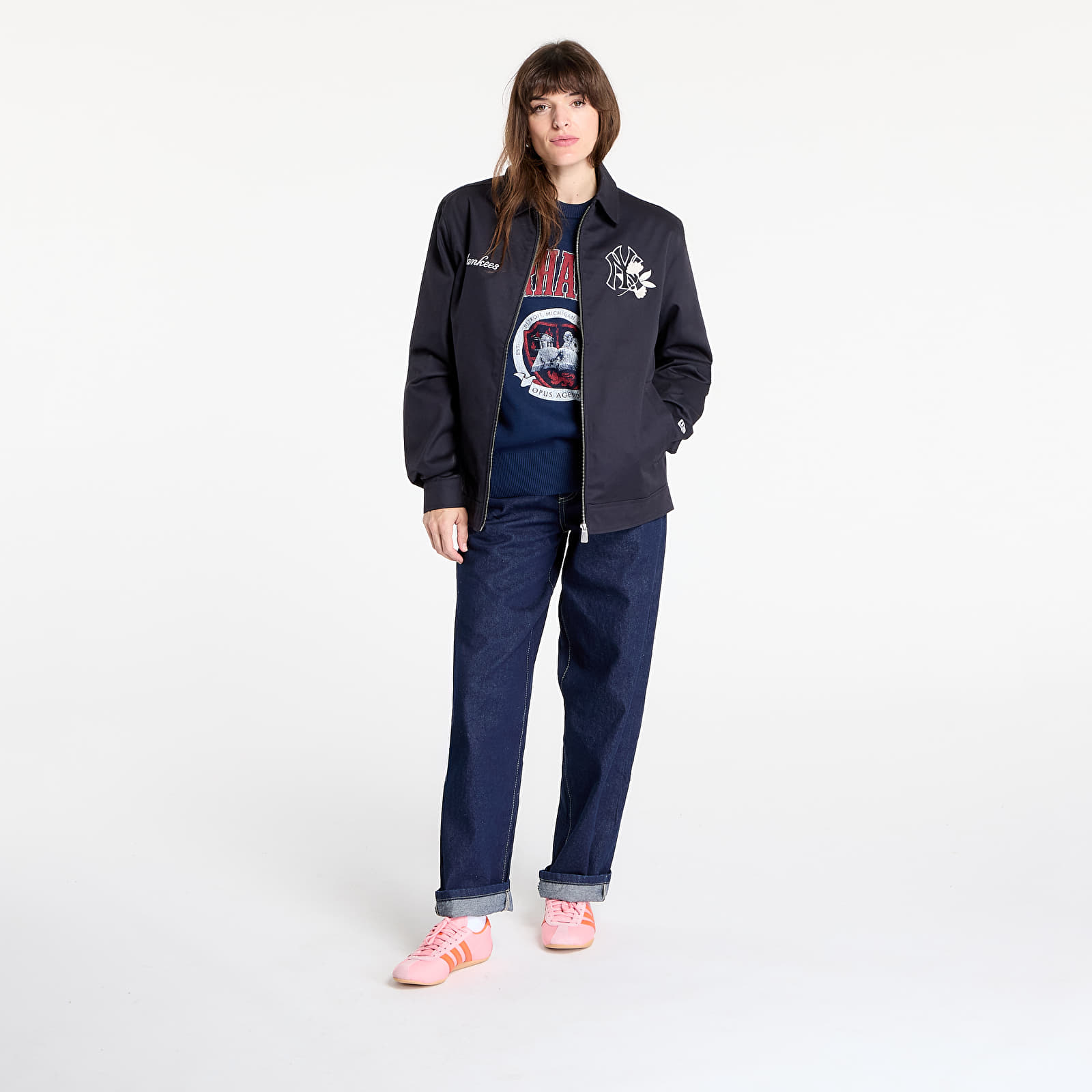 Jackets New Era New York Yankees MLB Collared Jacket UNISEX Navy