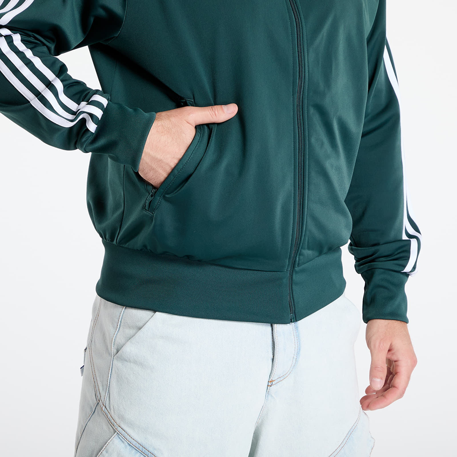 Sudaderas de hombre adidas Adicolor Classics Firebird Track Top Mineral Green