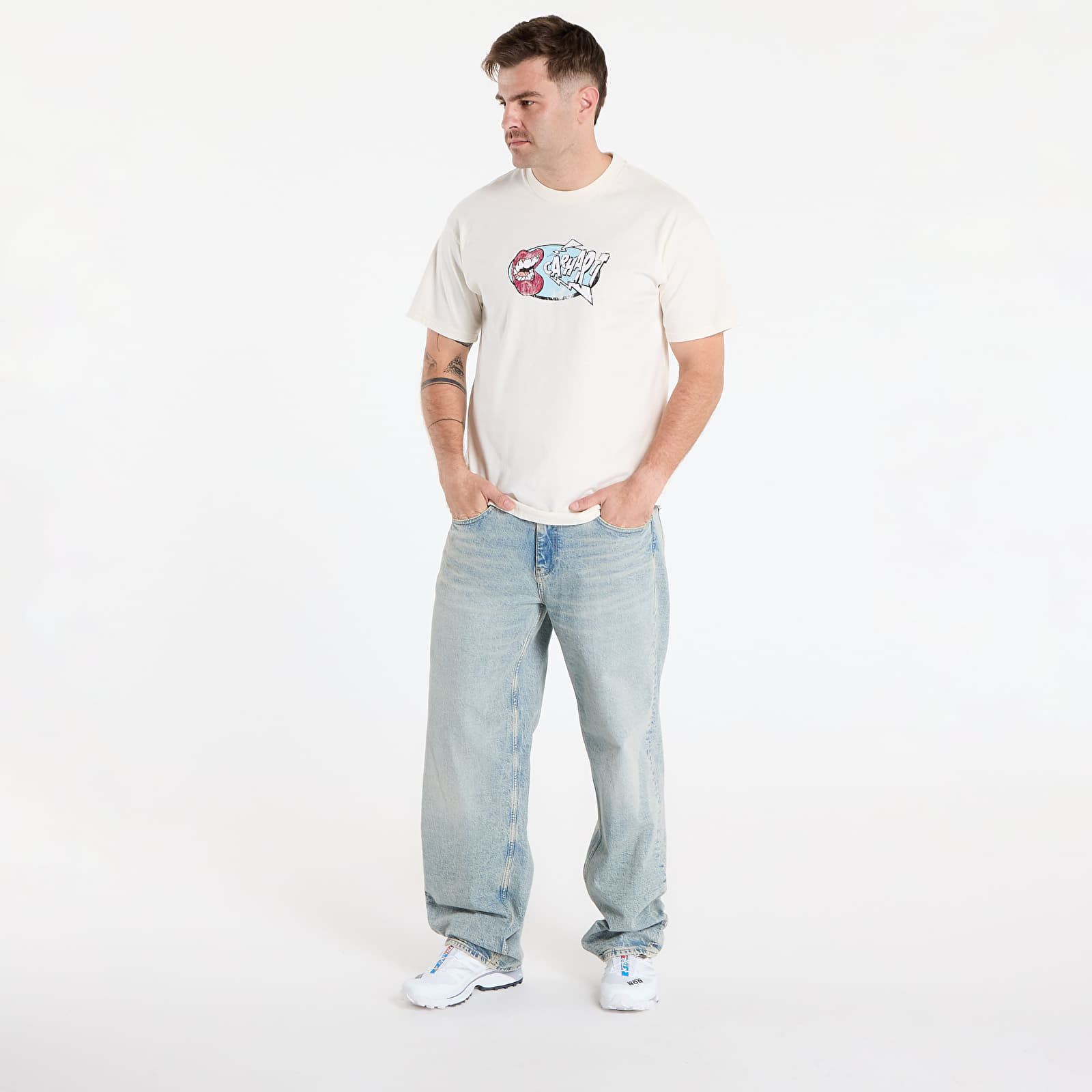 T-Shirts Männer Carhartt WIP S/S Louder T-Shirt UNISEX Wax Heavy Enzyme Wash