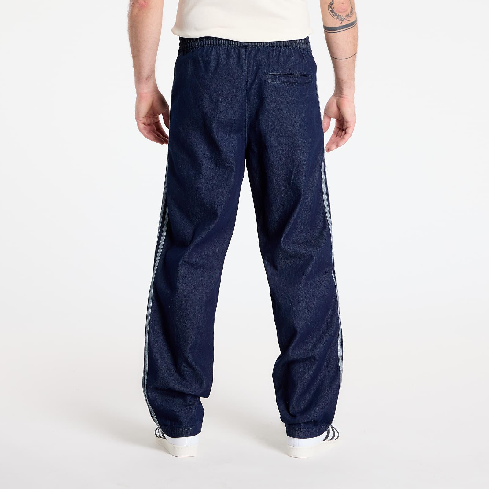 Men's trousers adidas Adicolor Loose Trackpant Denim Stone Indigo Denim/ Black