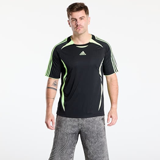 T-shirt adidas Teamgeist Relaxed Men's T-Shirt Black/ Signal Green