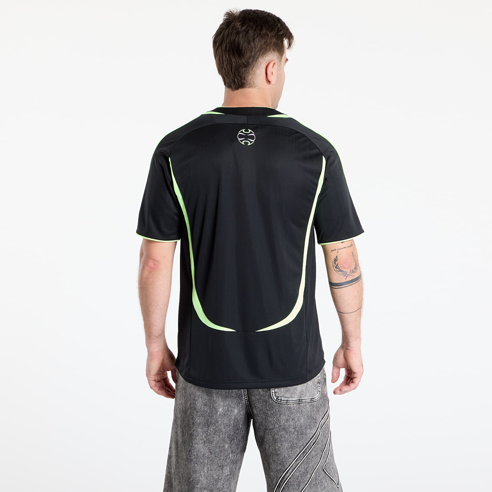 Men's T-shirts adidas Teamgeist Relaxed Men's T-Shirt Black/ Signal Green
