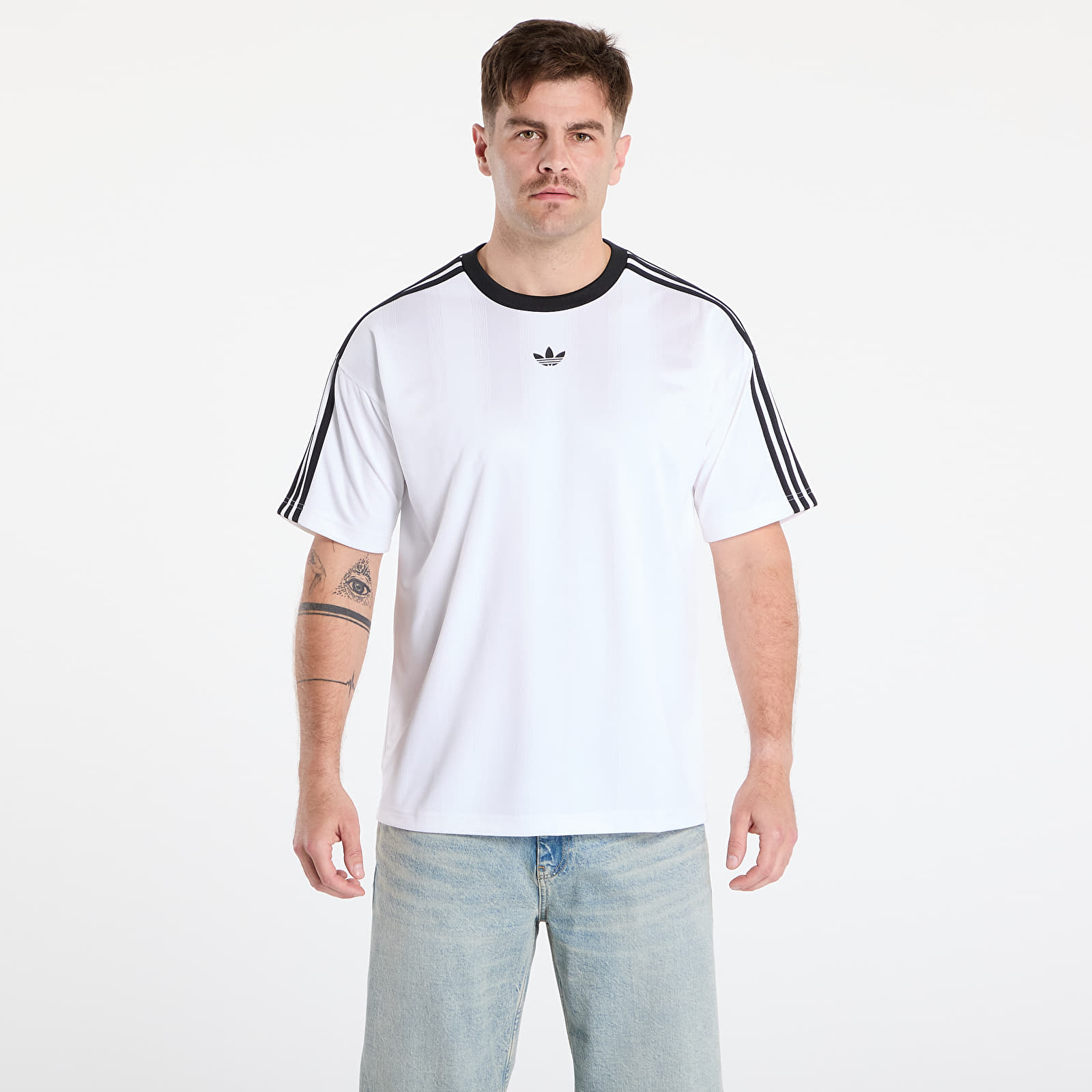 Camisetas hombre adidas Jacquard Jersey White/ Black